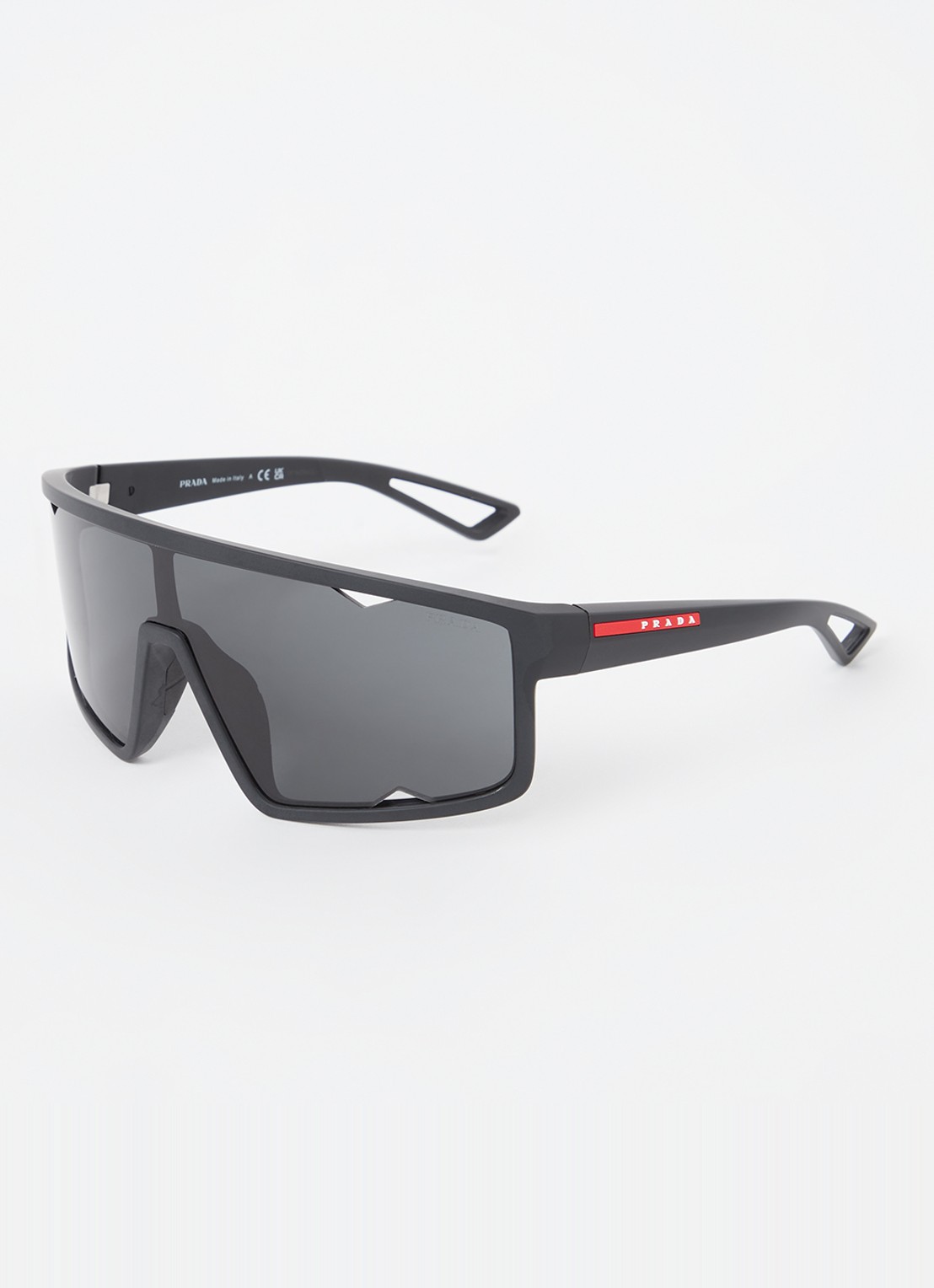 Prada Linea Rossa Shield zonnebril PSA03S - voorkant 4 zwart