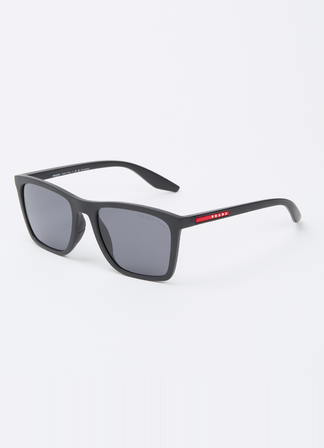 Prada Linea Rossa Wayfarer zonnebril gepolariseerd PS B08S - voorkant 4 zwart