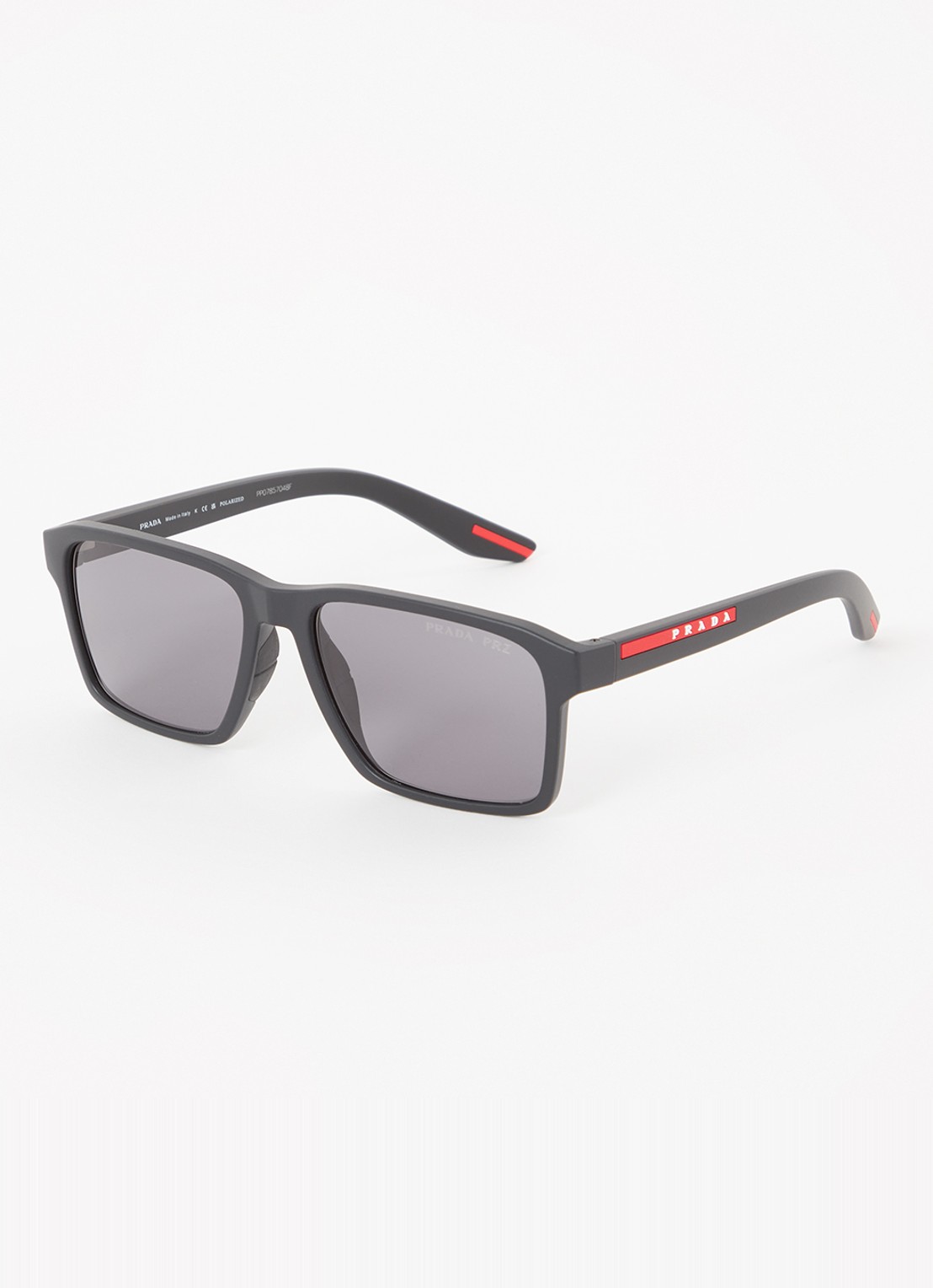 Prada Linea Rossa Wayfarer zonnebril gepolariseerd PS05YS - voorkant 4 zwart