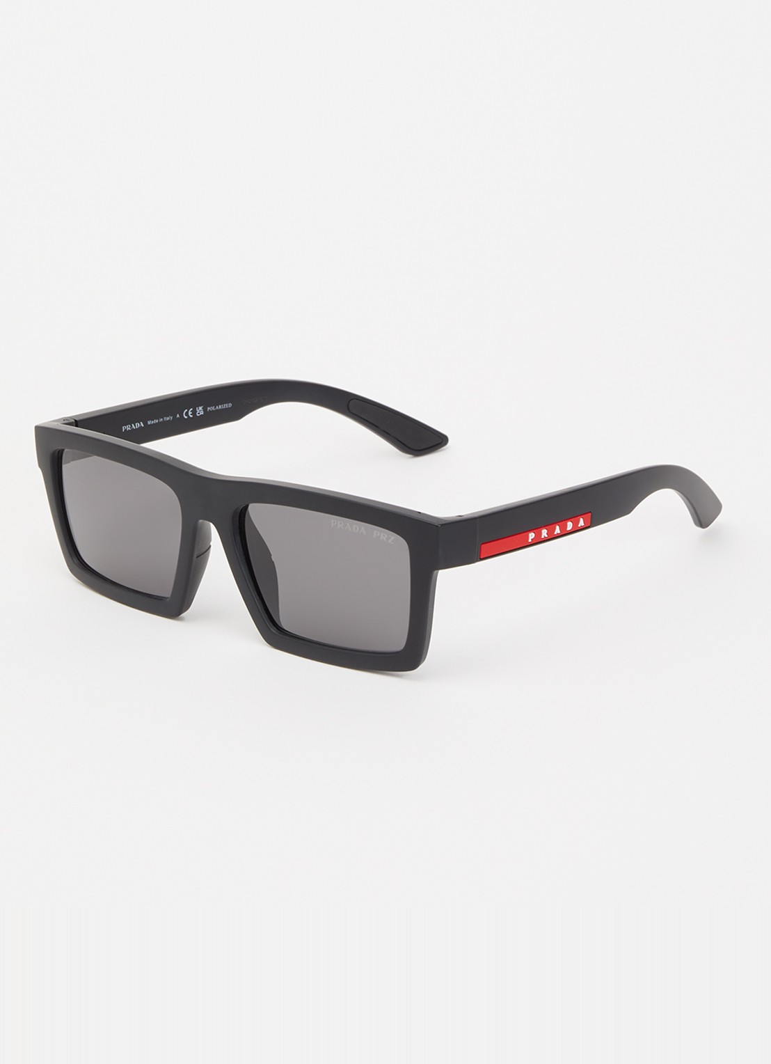 Prada Linea Rossa Wayfarer zonnebril gepolariseerd PSA07S - voorkant 4 zwart