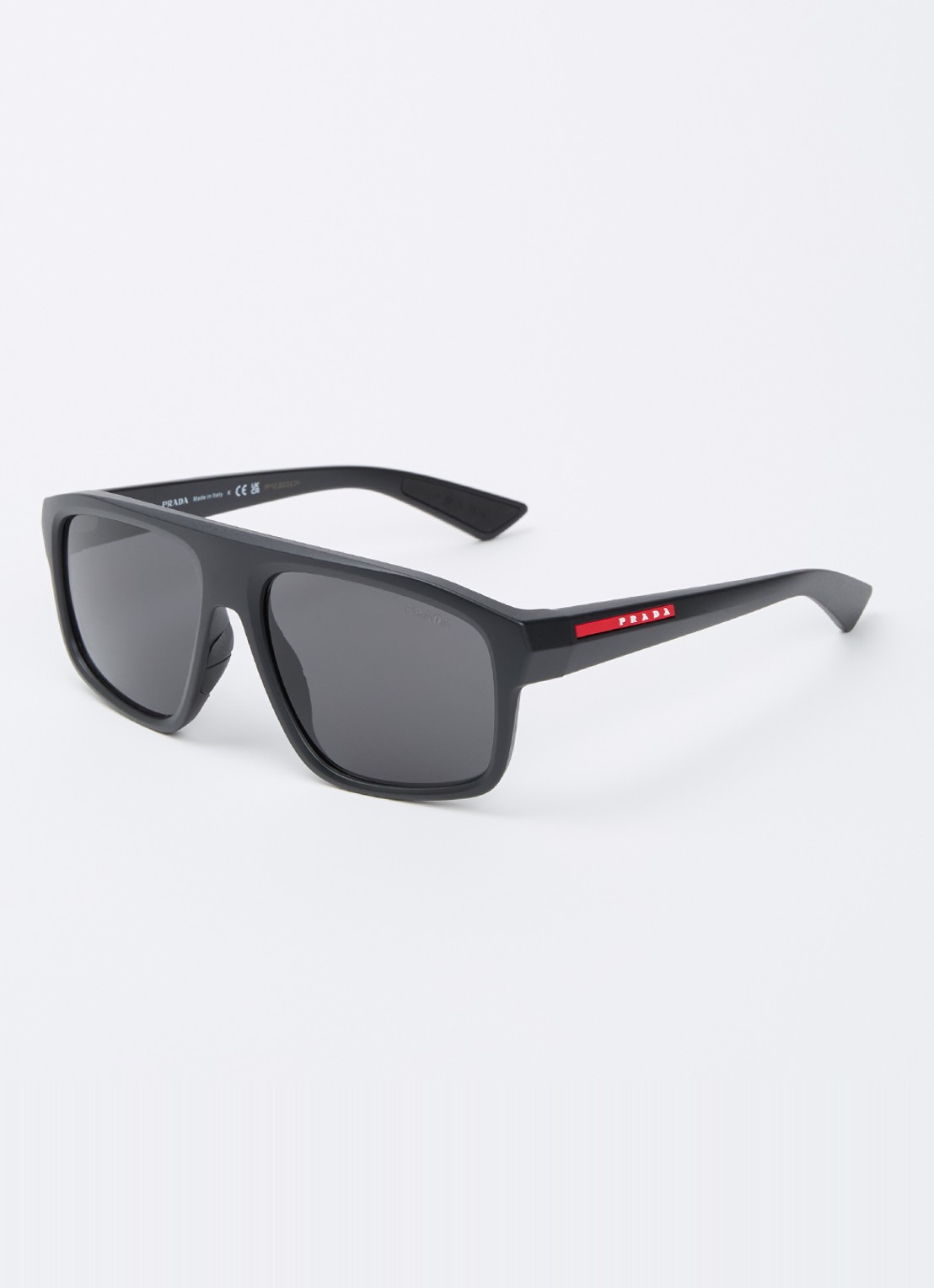 Prada Linea Rossa Wayfarer zonnebril PS B02S - voorkant 4 zwart
