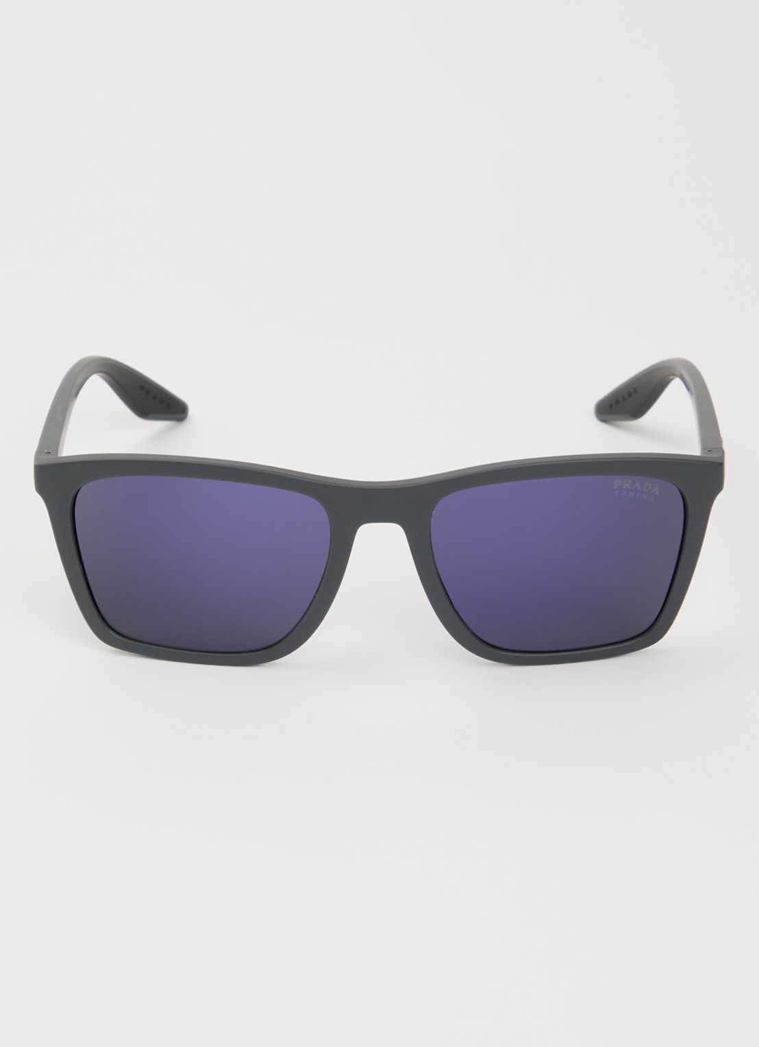 Prada Linea Rossa Wayfarer zonnebril PS B08S - detail grijs