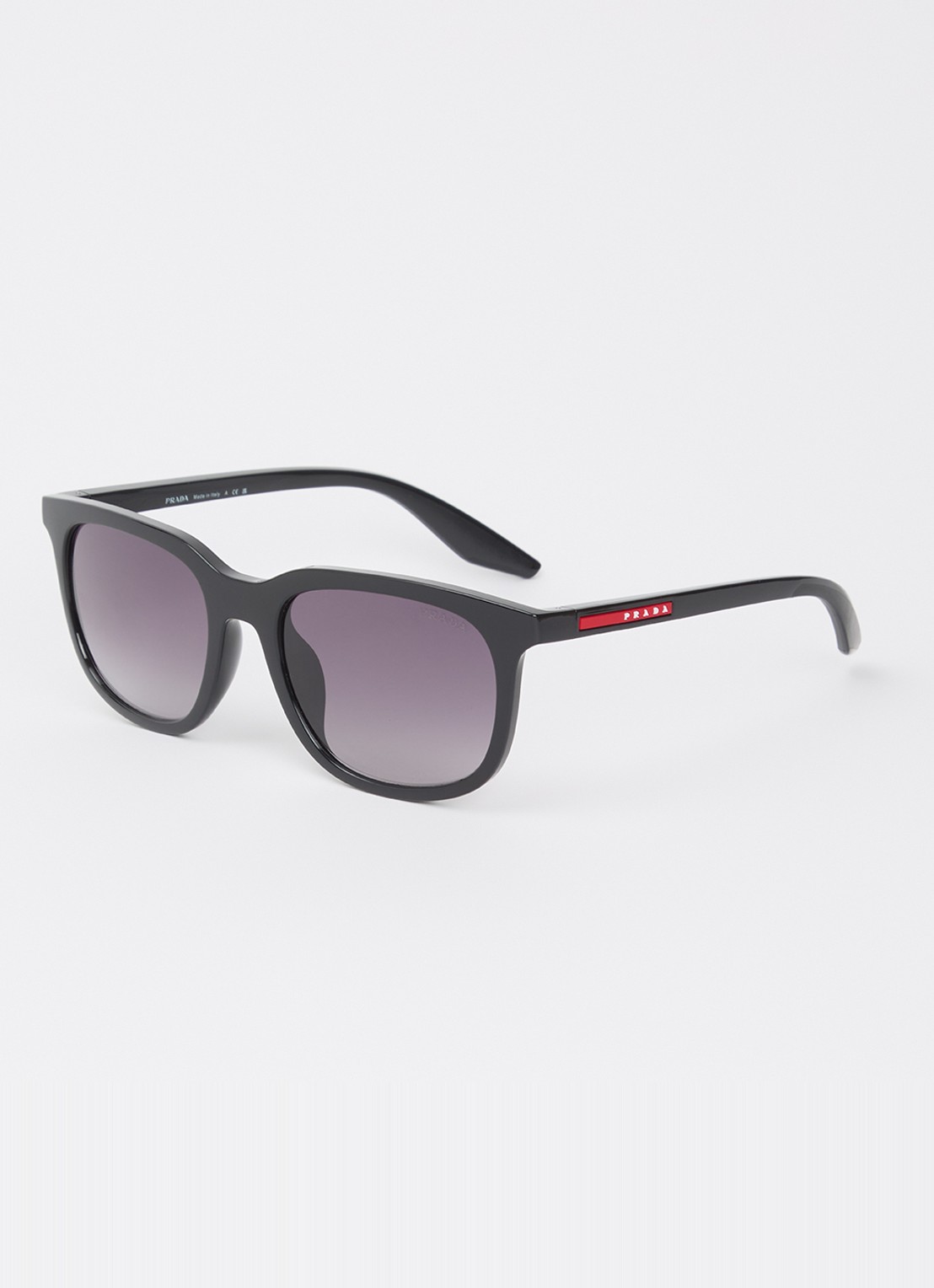 Prada Linea Rossa Wayfarer zonnebril PS B09SU - voorkant zwart