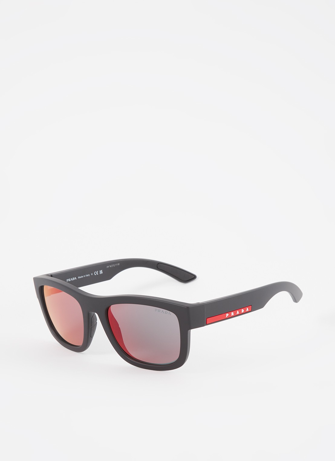 Prada Linea Rossa Zonnebril PS01ZS  - voorkant zwart