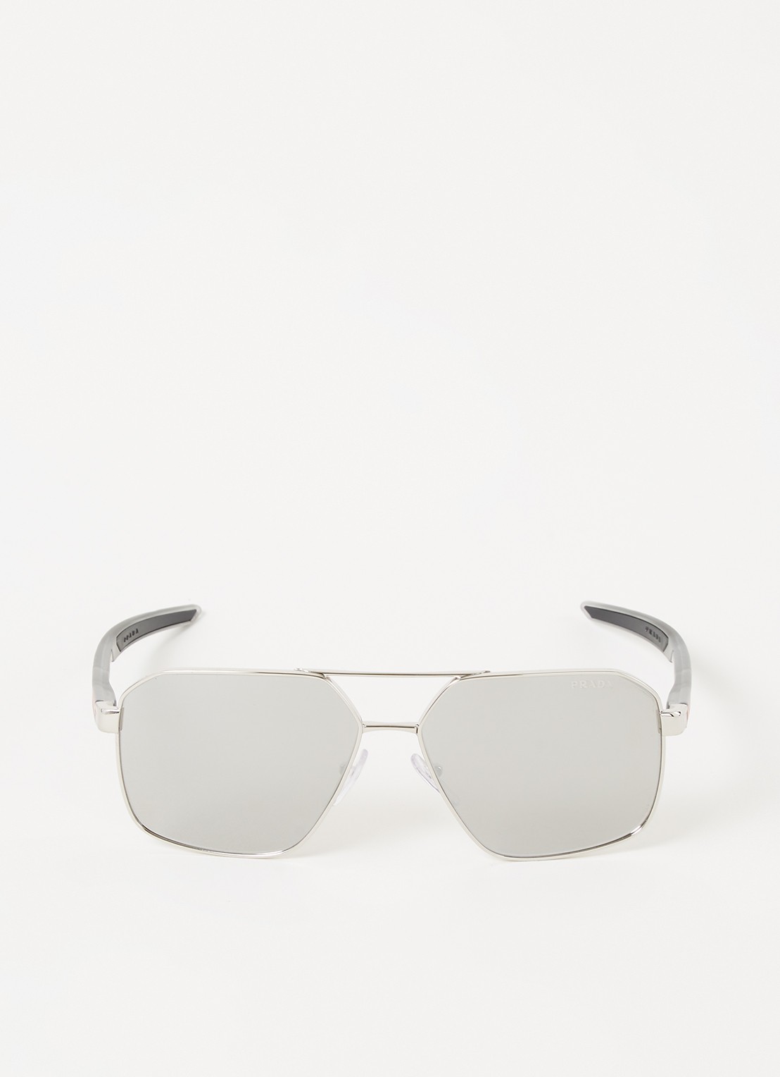 Prada Linea Rossa Zonnebril PS55WS - voorkant 4 zilver
