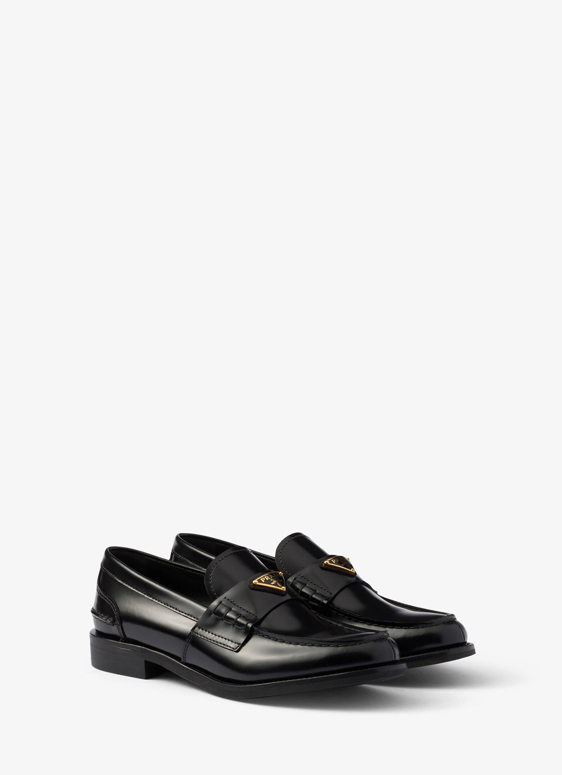 Prada Loafer van kalfsleer - detail 3 zwart