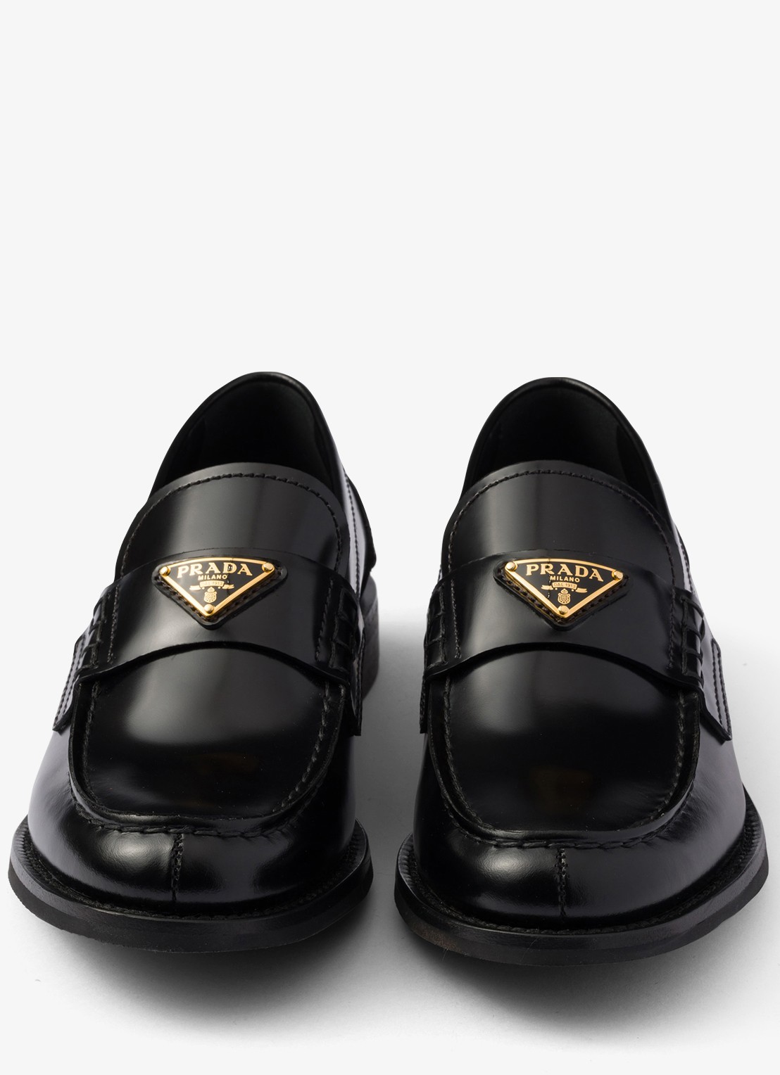Prada Loafer van kalfsleer - detail 5 zwart