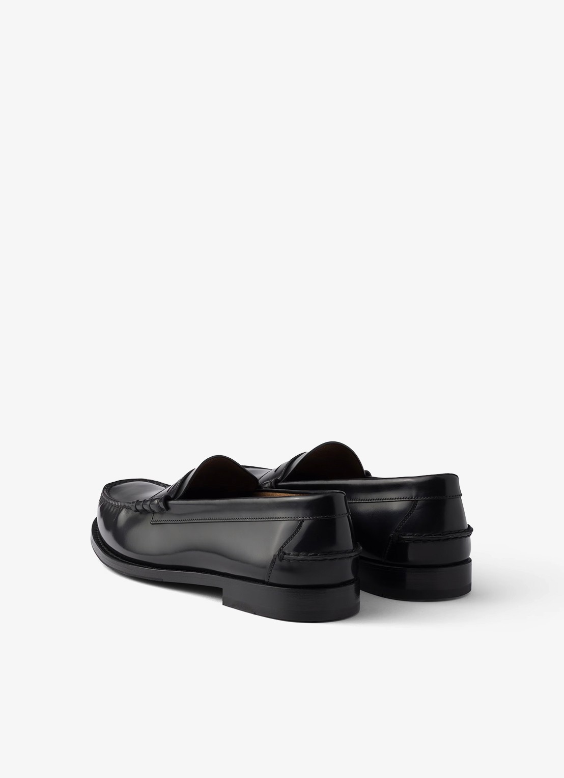 Prada Loafer van kalfsleer - achterkant 7 zwart