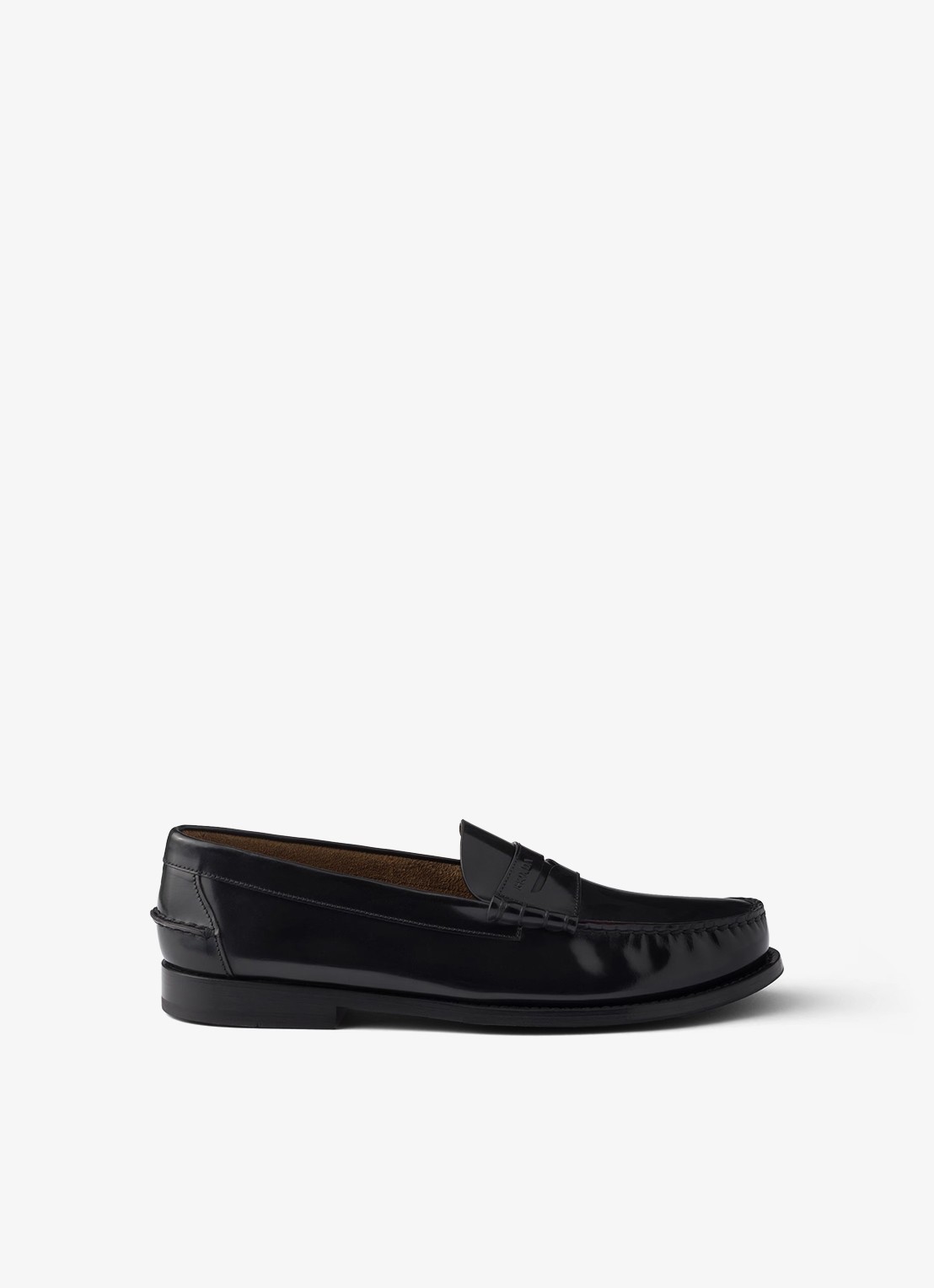 Prada Loafer van kalfsleer - voorkant 5 zwart