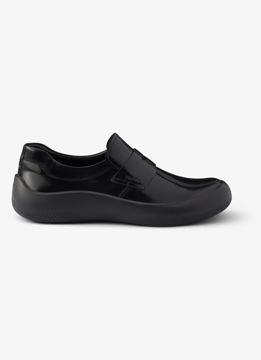 Prada Loafer van kalfsleer - voorkant 6 zwart