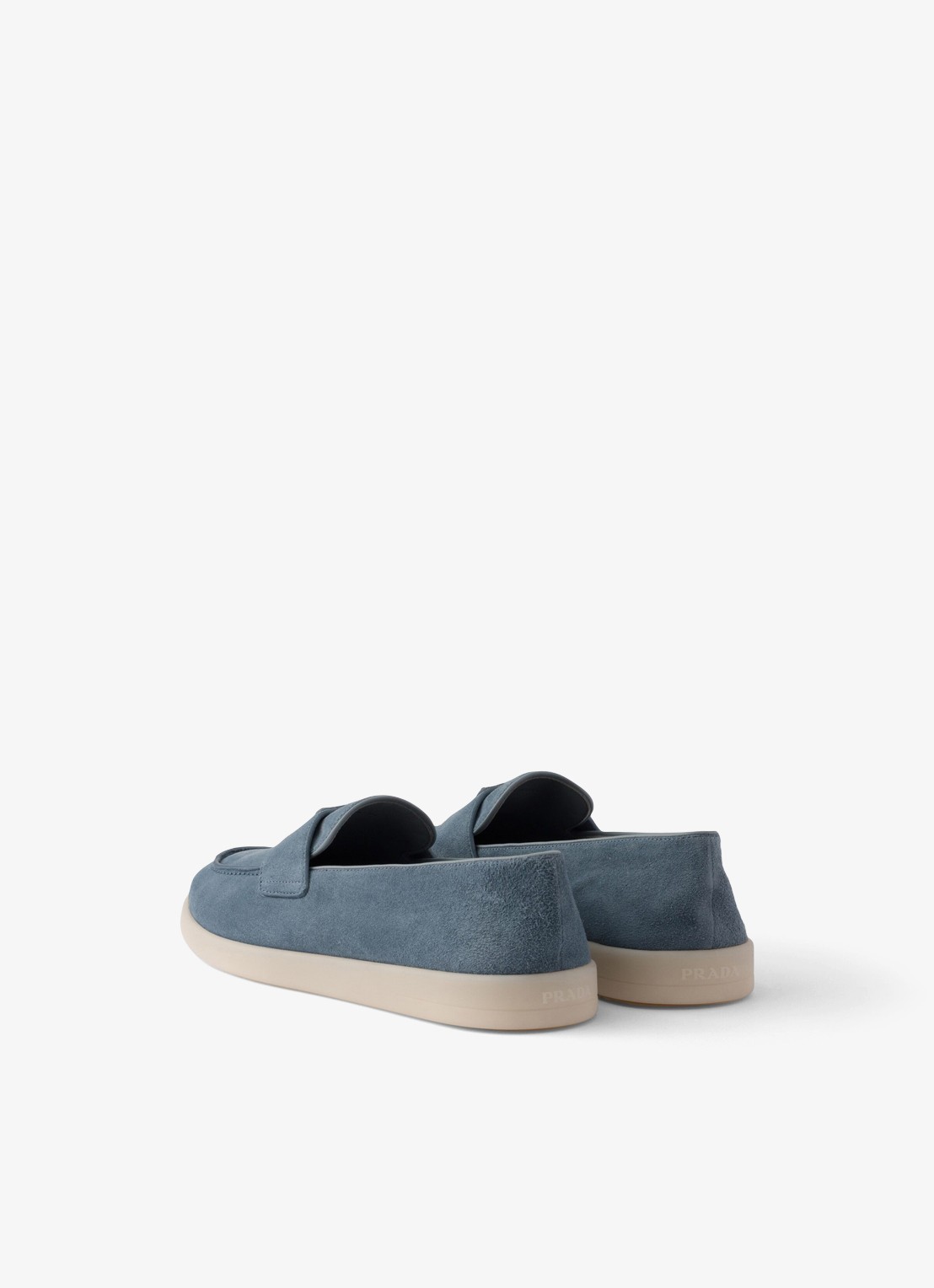 Prada Loafer van kalfssuède - achterkant 3 donkerblauw