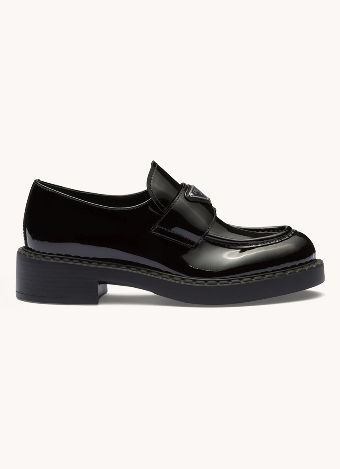 Prada Loafer van leer - voorkant 6 zwart