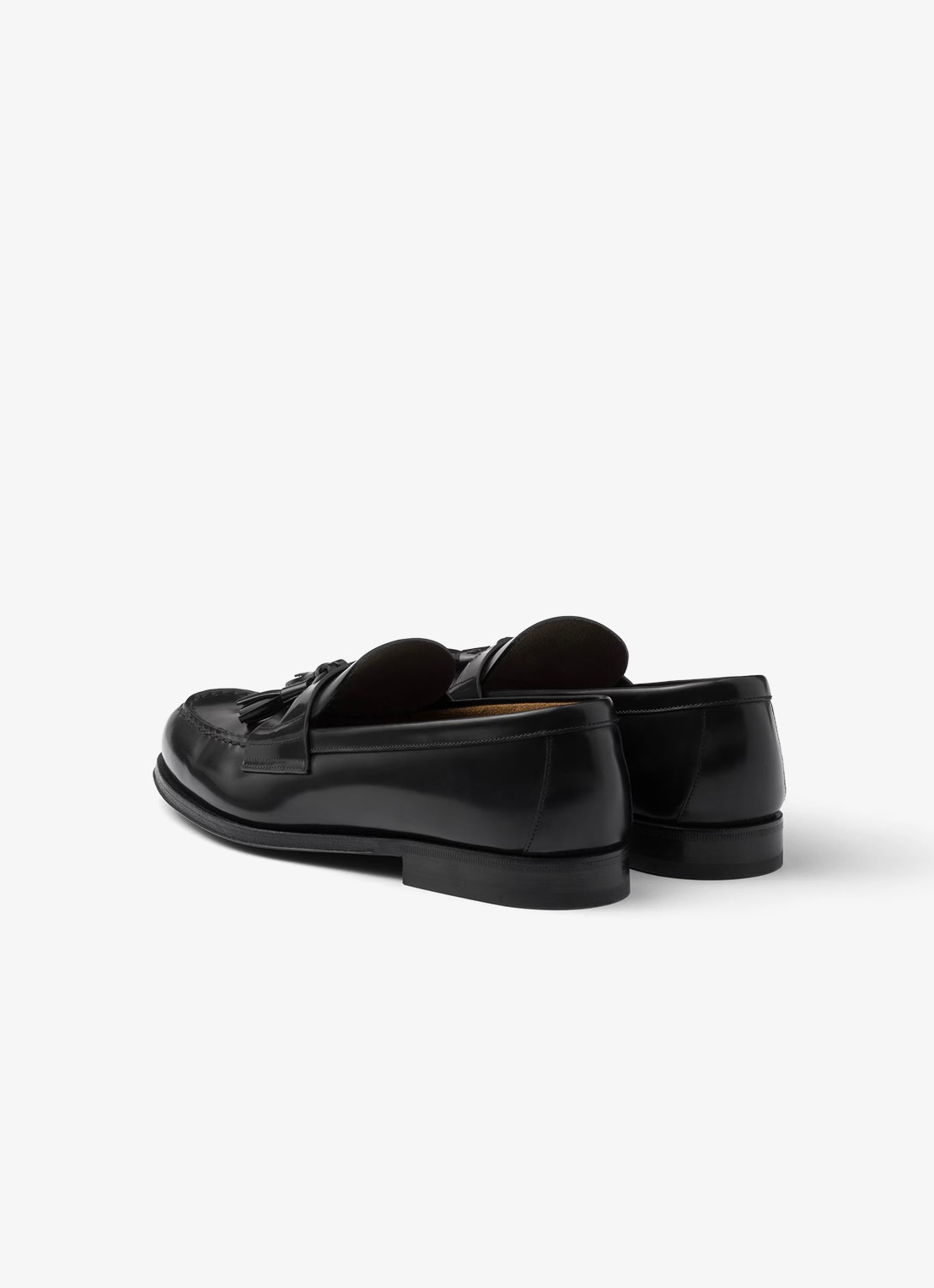 Prada Loafer van leer  - detail 5 zwart