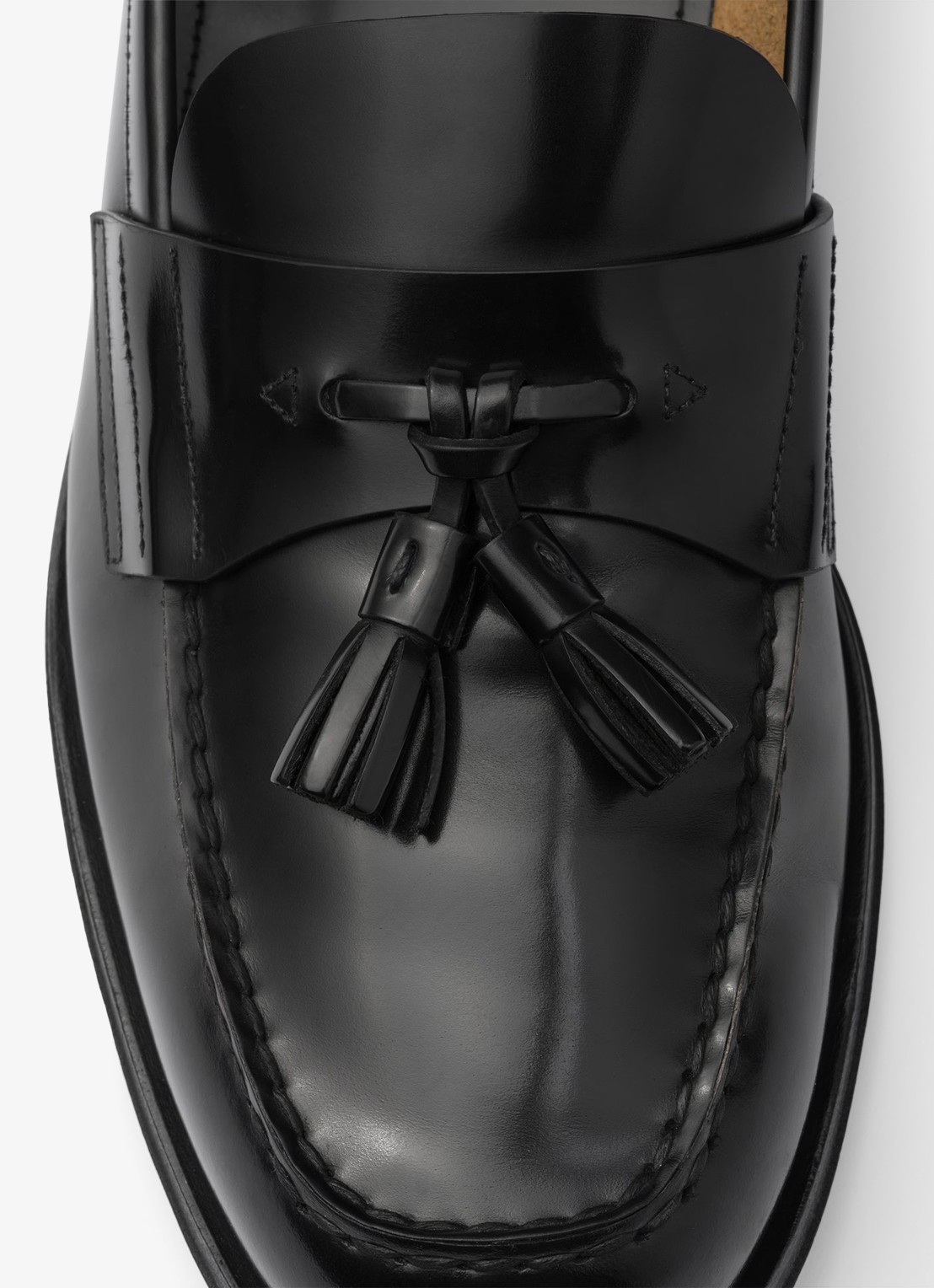 Prada Loafer van leer  - detail 6 zwart