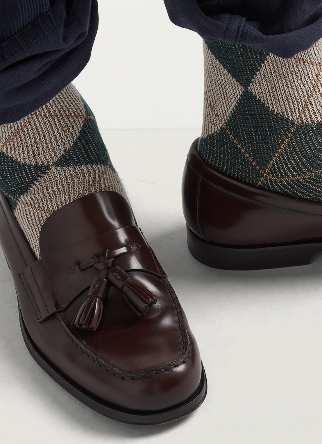 Prada Loafer van leer  - detail 2 donkerbruin