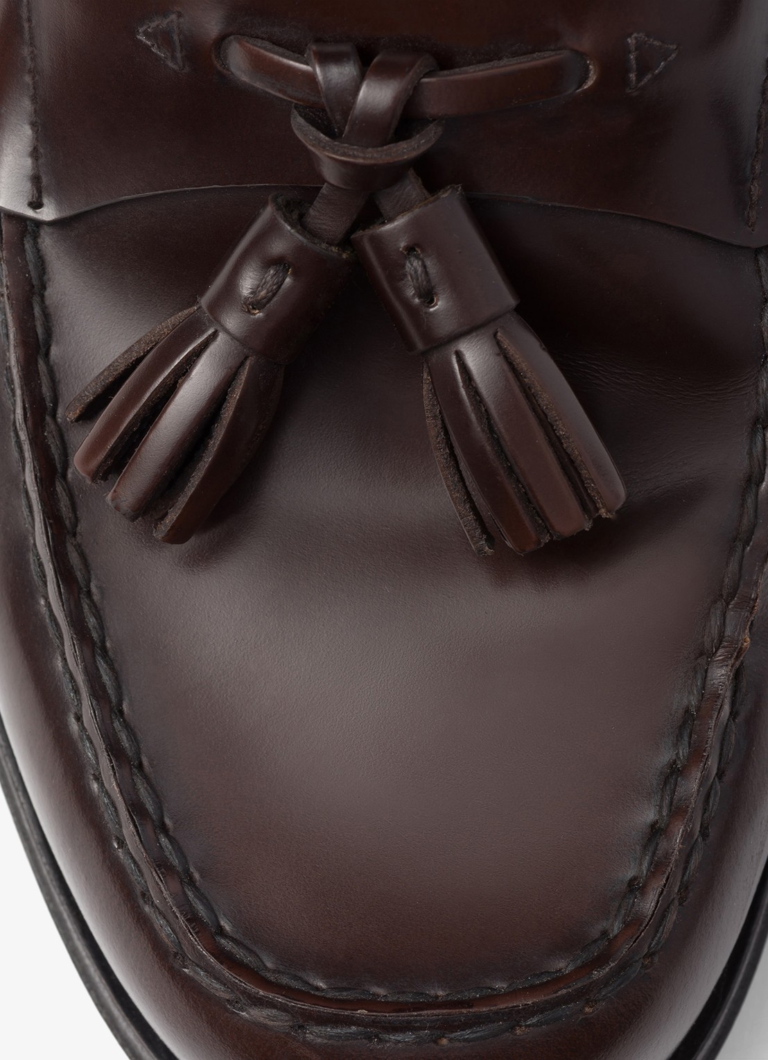 Prada Loafer van leer  - detail 4 donkerbruin