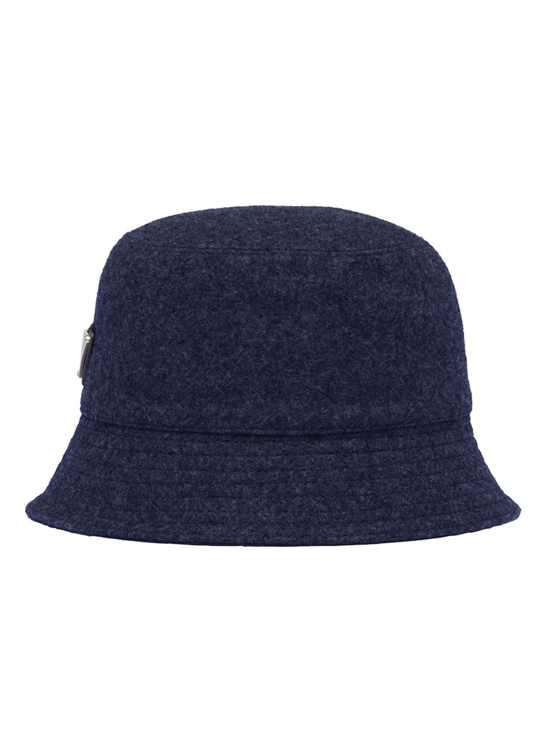 Prada Loden bucket hoed van wol - voorkant 2 donkerblauw