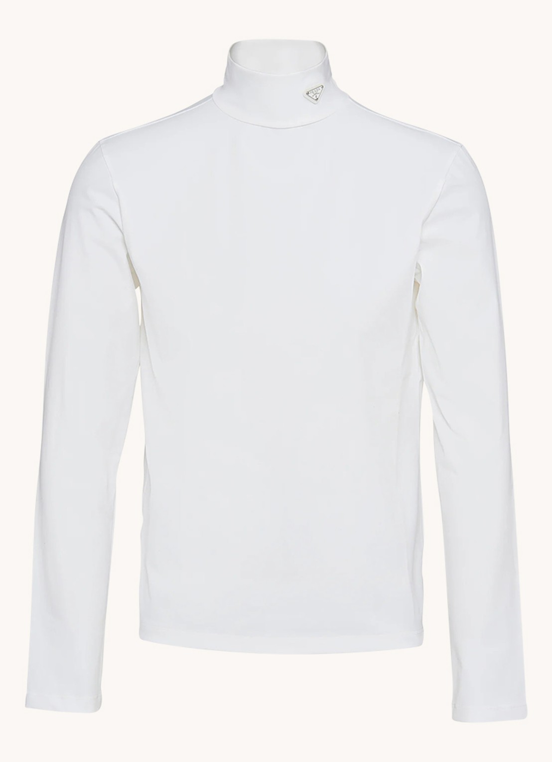 Prada Longsleeve met col en logo - voorkant 4 wit