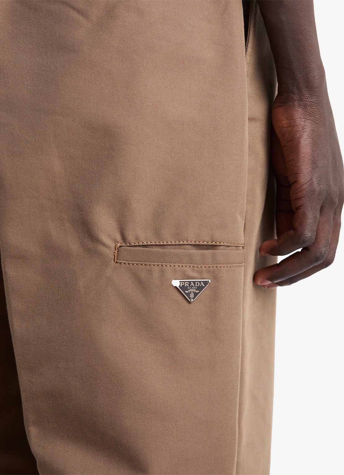 Prada Loose fit chino met steekzakken - detail 3 bruin