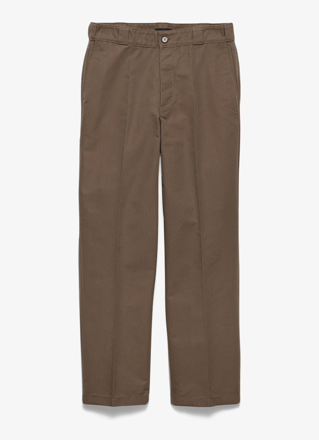 Prada Loose fit chino met steekzakken - voorkant 4 bruin