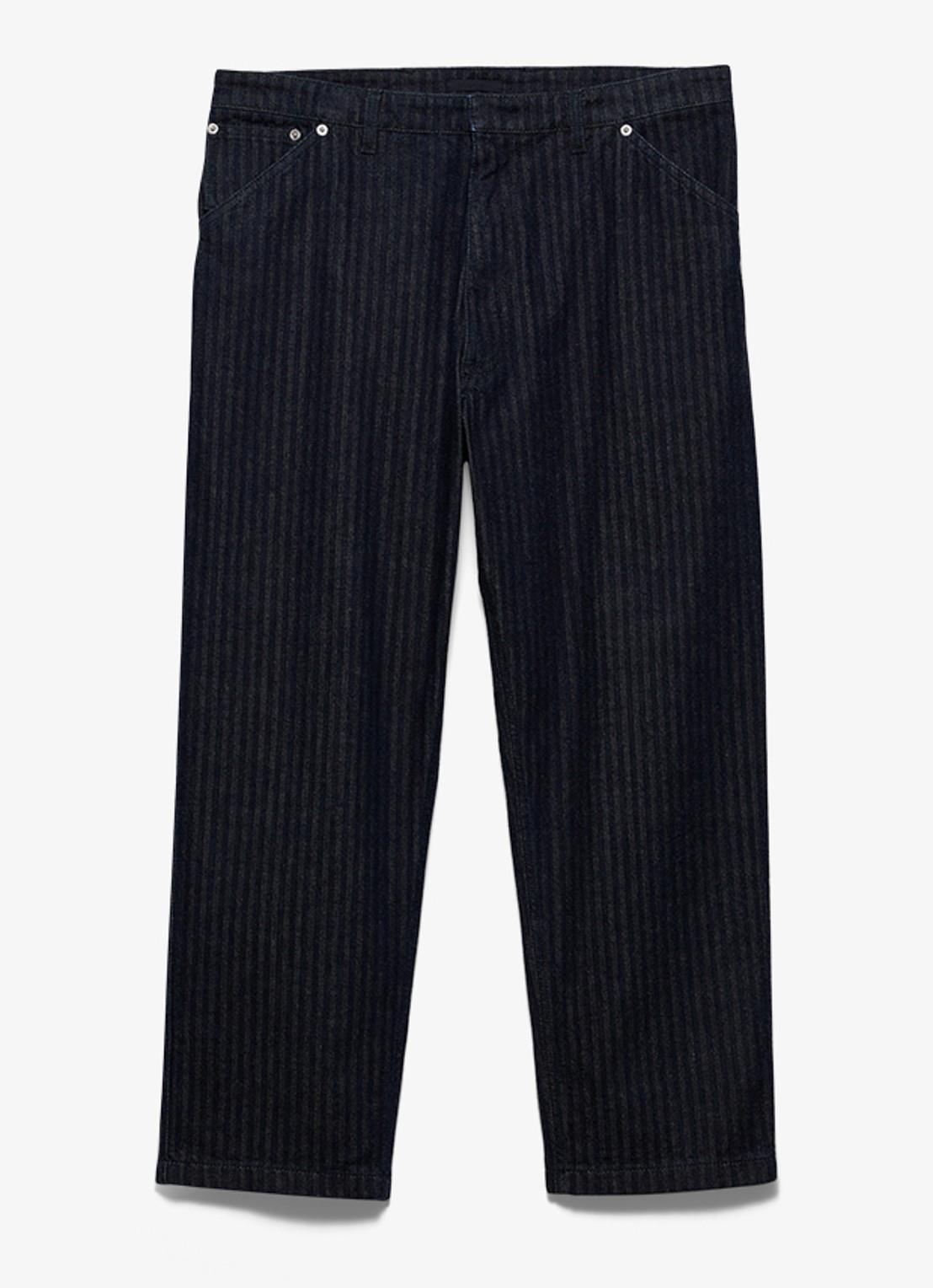 Prada Loose fit jeans met donkere wassing - voorkant 2 indigo