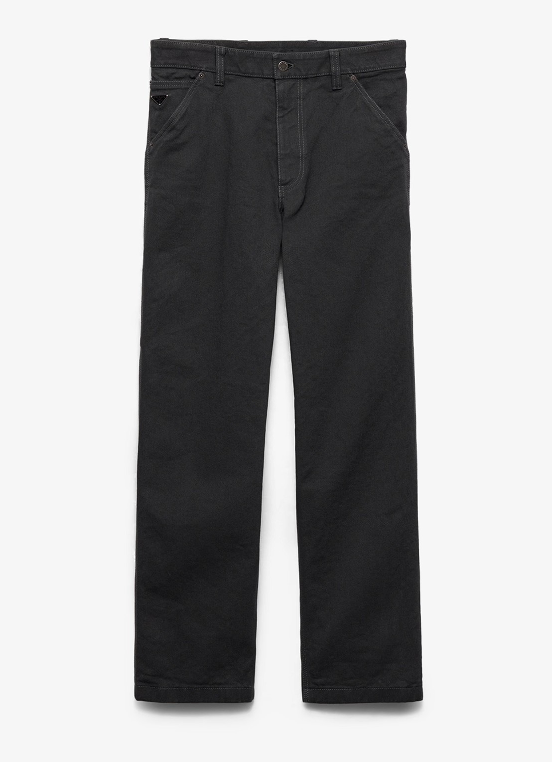 Prada Loose fit jeans met gekleurde wassing - voorkant 4 groen