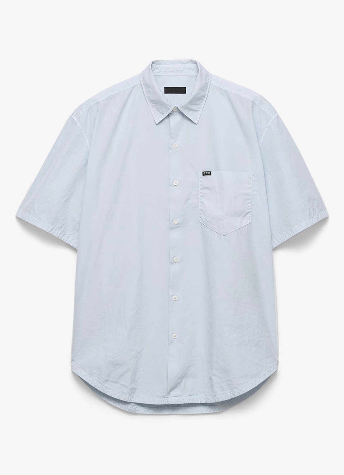 Prada Loose fit overhemd met borstzak - voorkant lichtblauw