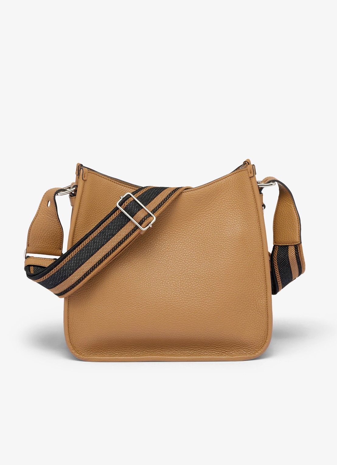 Prada Medium schoudertas van kalfsleer - achterkant 5 cognac