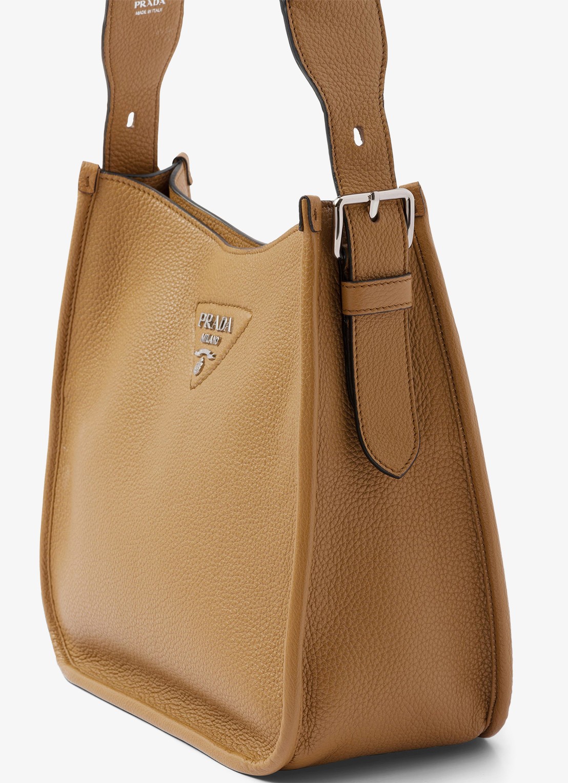 Prada Medium schoudertas van kalfsleer - detail 4 cognac