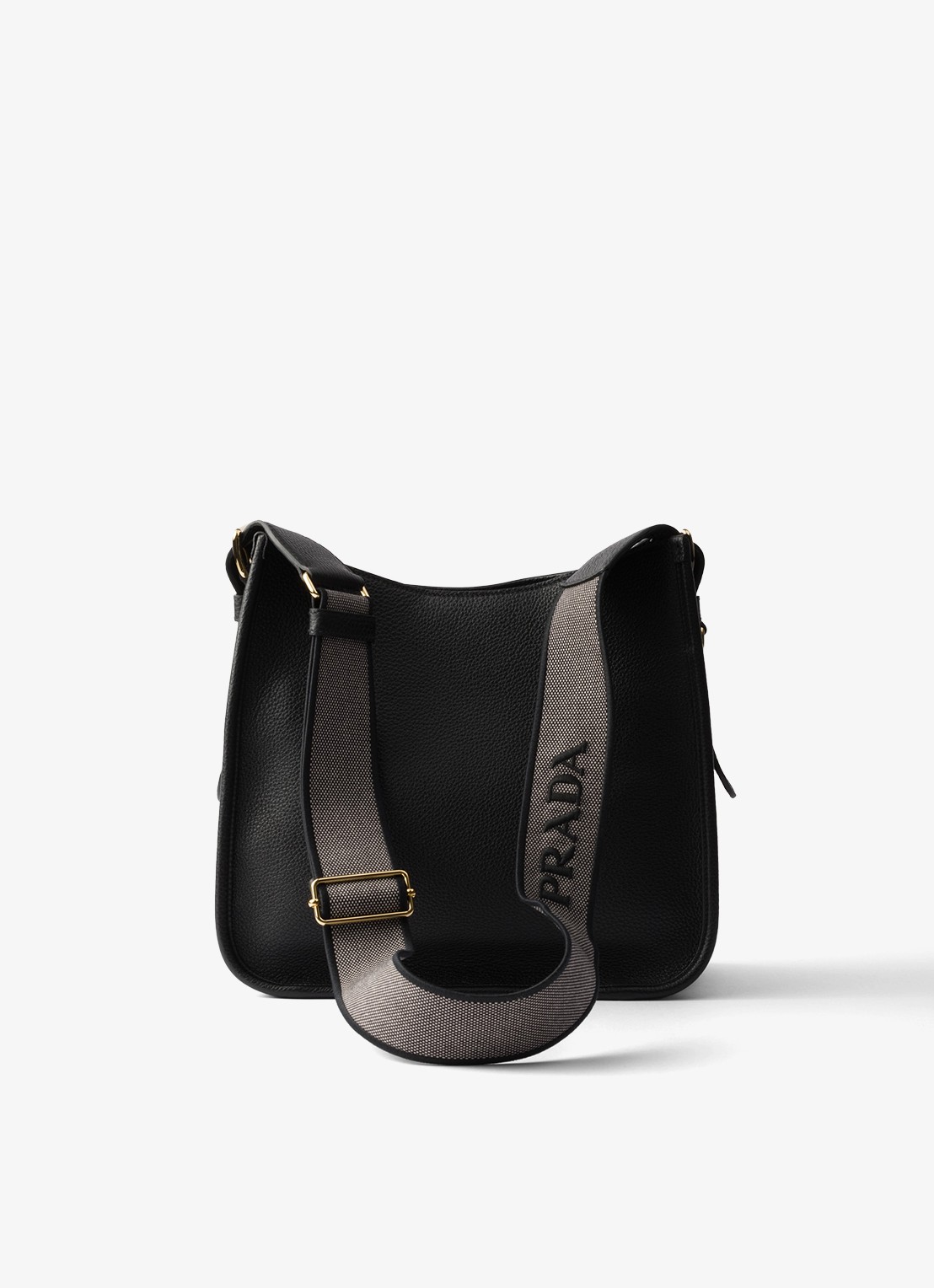 Prada Medium schoudertas van kalfsleer - achterkant 5 zwart