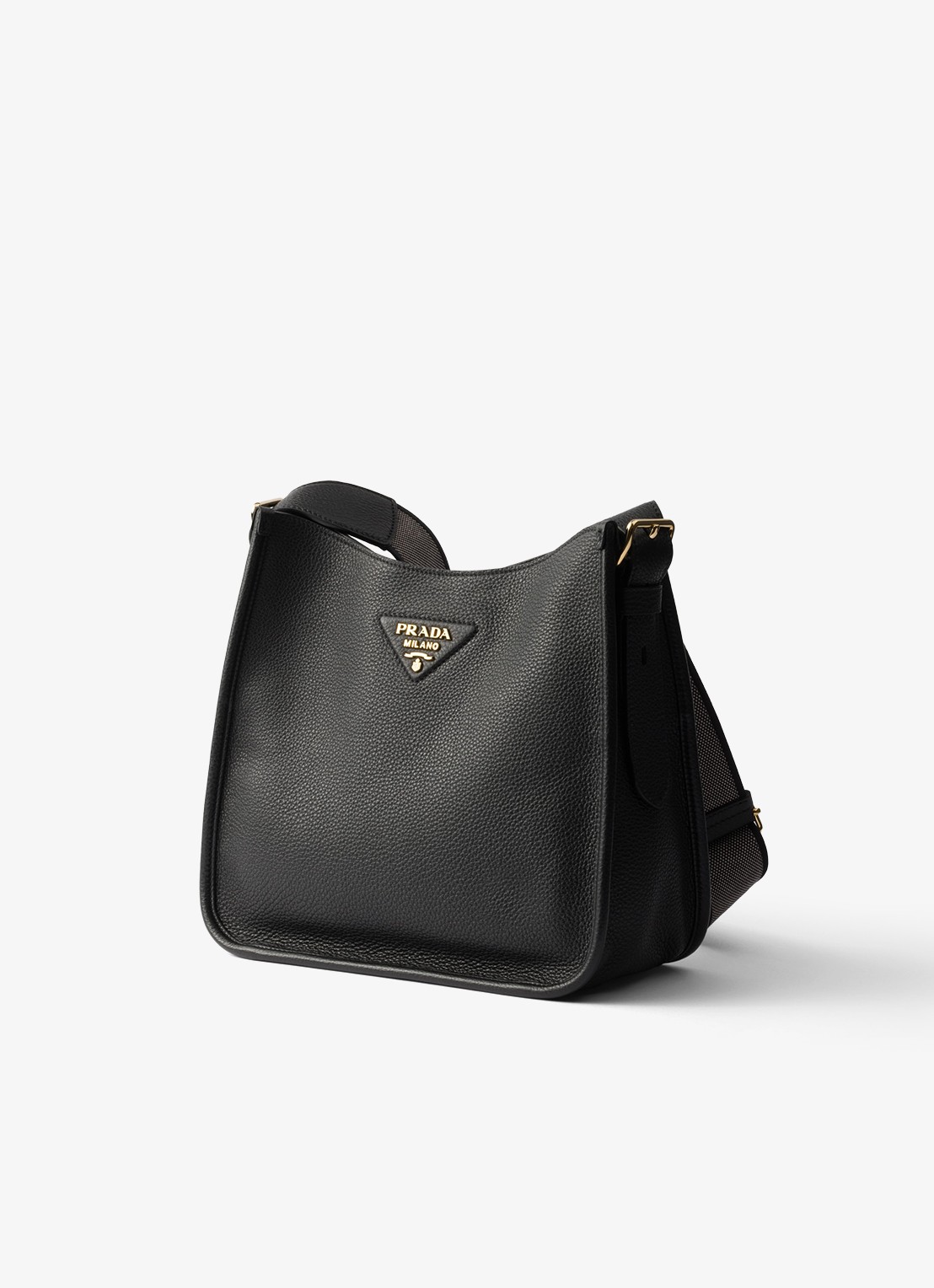 Prada Medium schoudertas van kalfsleer - voorkant 2 zwart