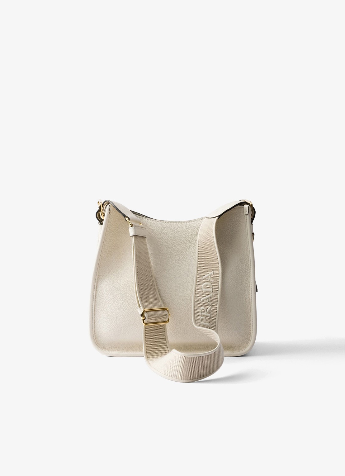 Prada Medium schoudertas van kalfsleer - achterkant wit