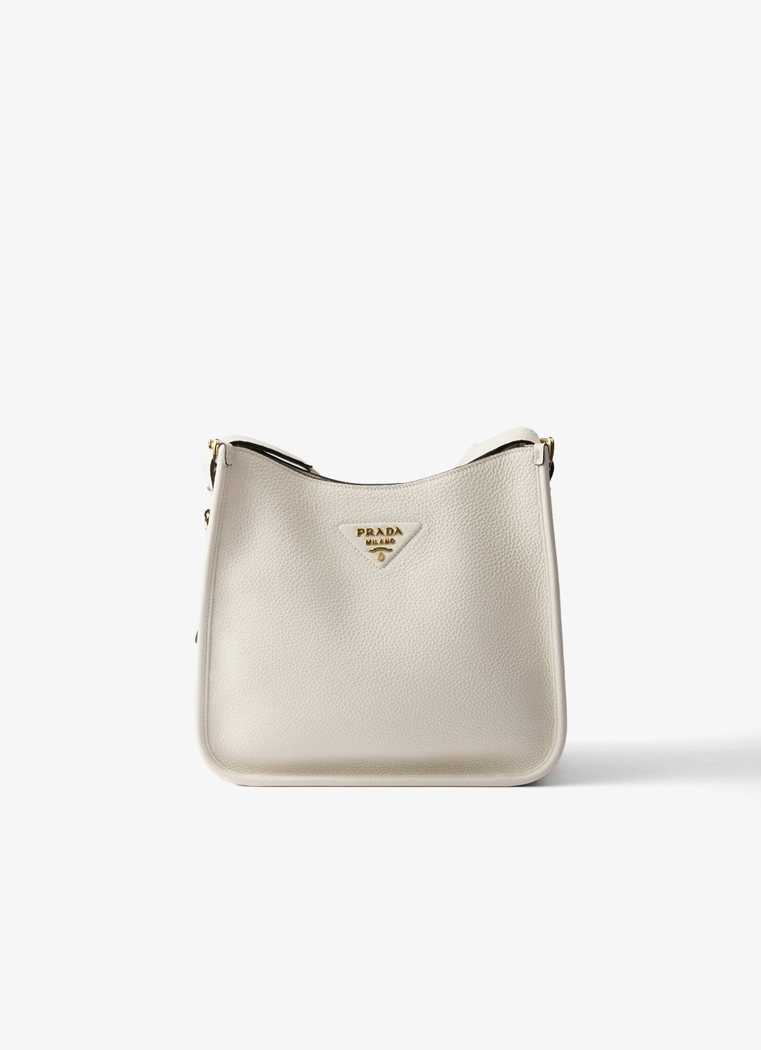 Prada Medium schoudertas van kalfsleer - voorkant 6 wit