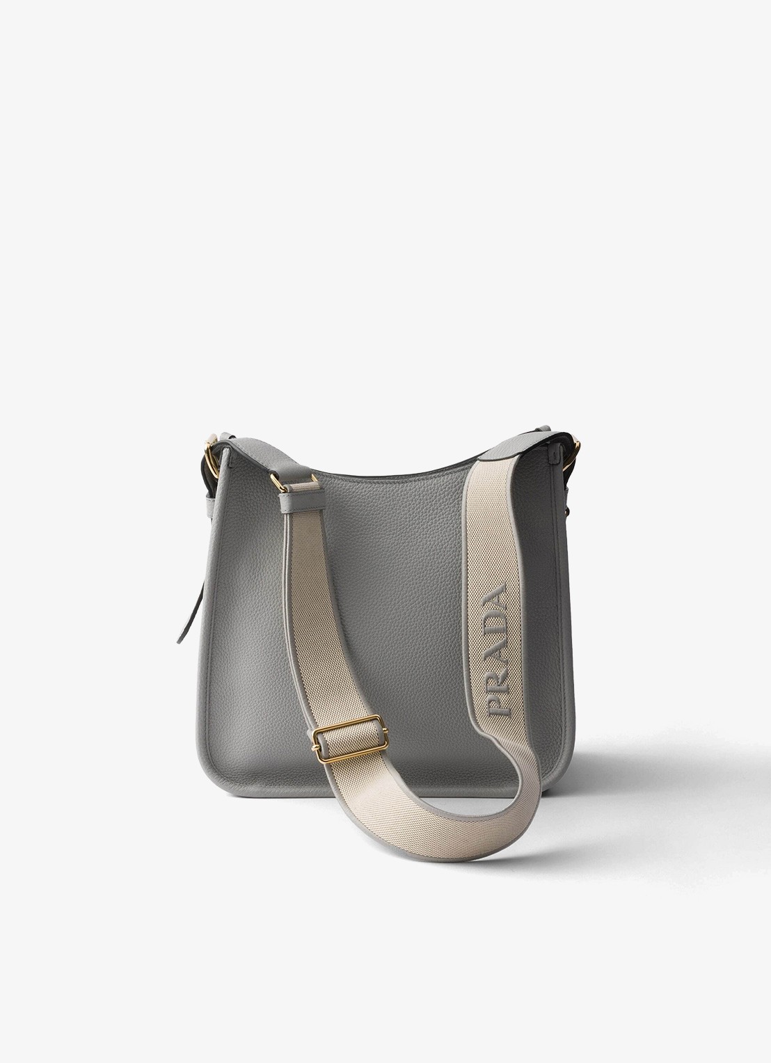 Prada Medium schoudertas van kalfsleer - achterkant 7 grijs