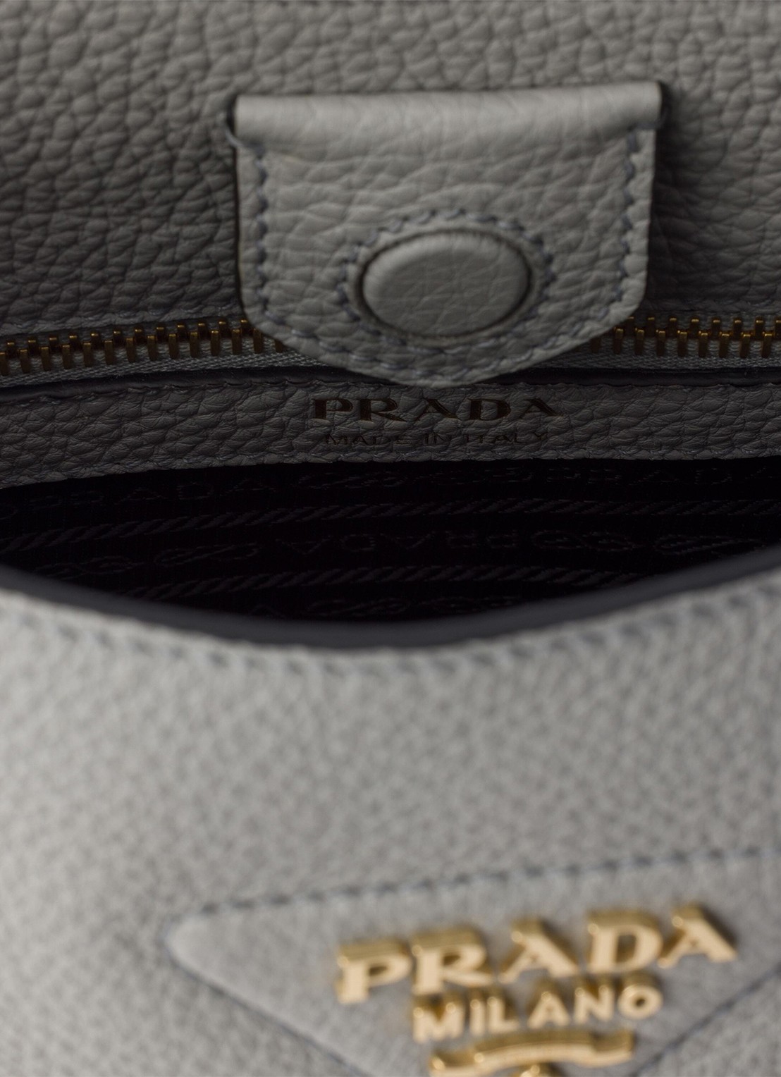 Prada Medium schoudertas van kalfsleer - detail 3 grijs