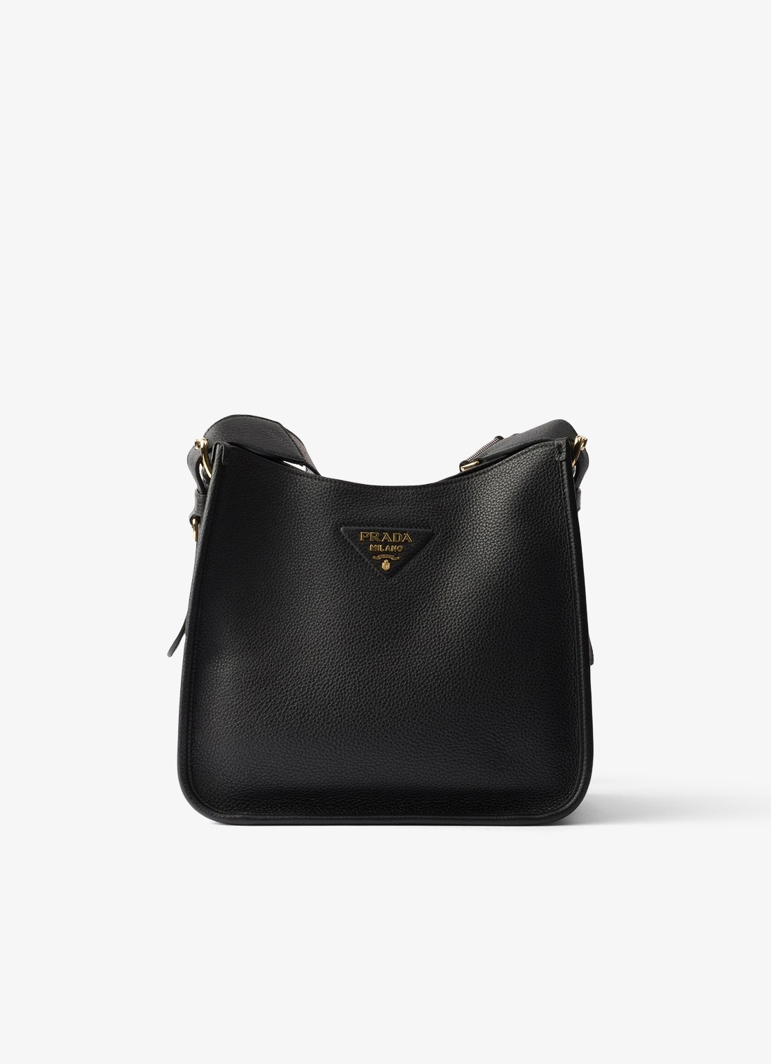 Prada Medium schoudertas van kalfsleer - voorkant 3 zwart