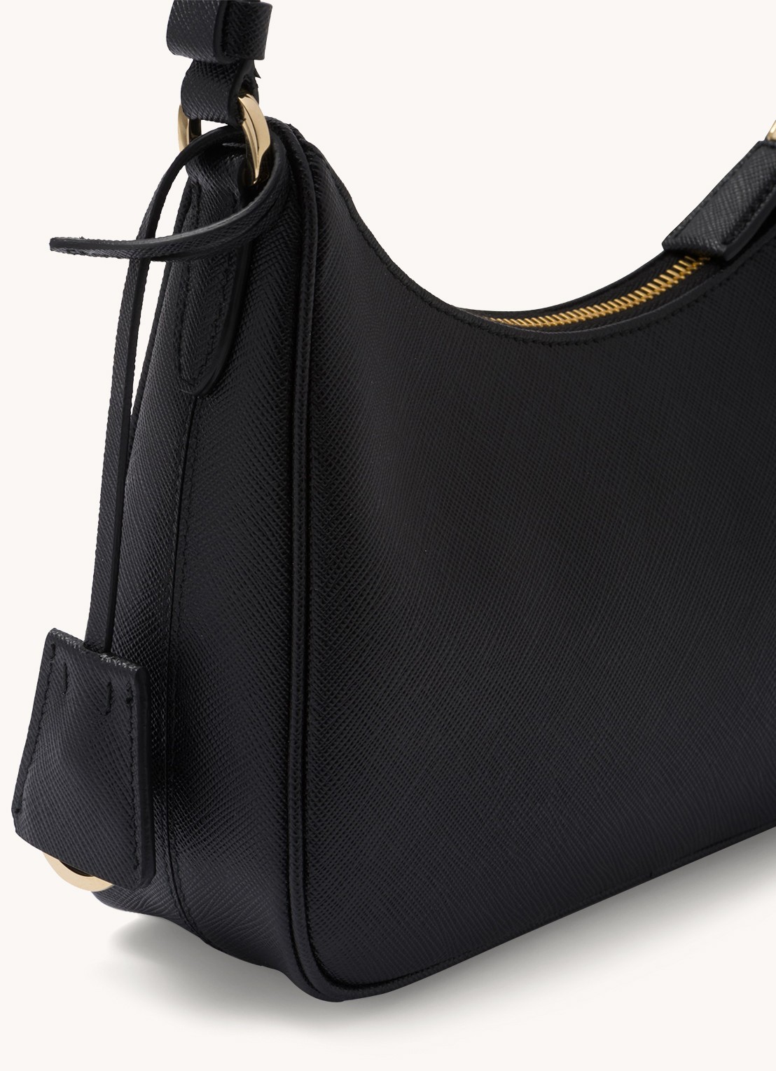 Prada Mini-Bag schoudertas van leer - detail 8 zwart