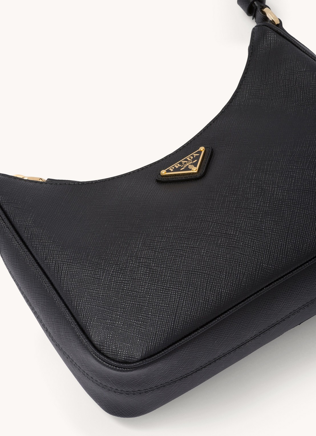 Prada Mini-Bag schoudertas van leer - detail 9 zwart