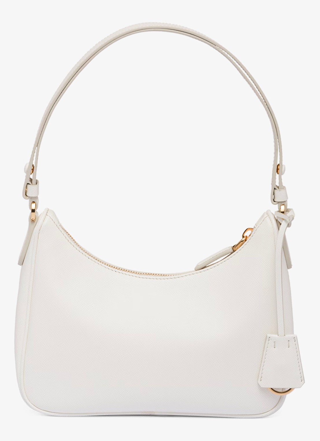 Prada Mini-Bag schoudertas van leer - achterkant 8 wit