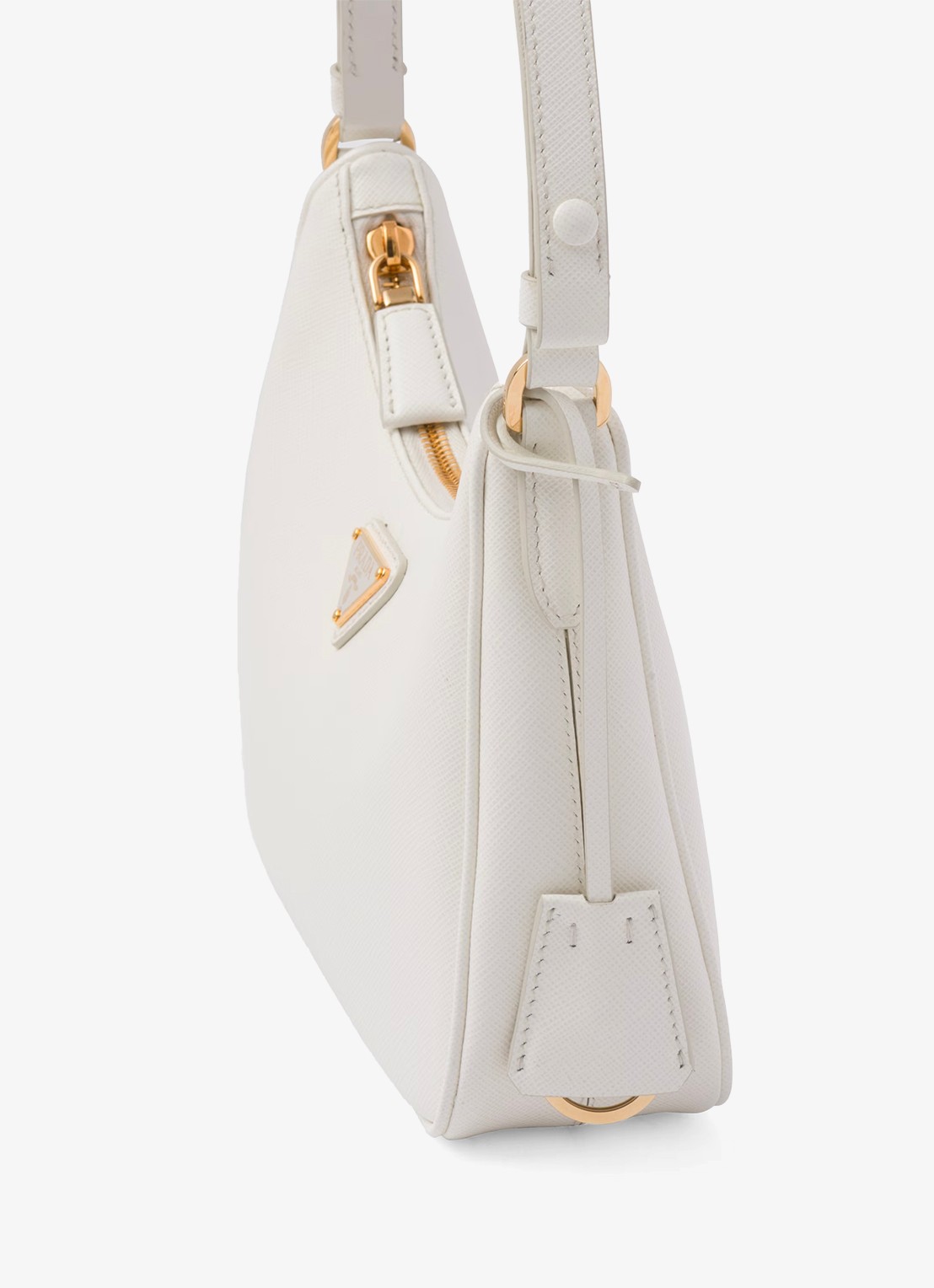Prada Mini-Bag schoudertas van leer - detail 5 wit