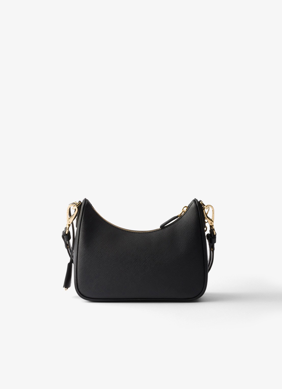 Prada Mini-Bag schoudertas van leer - achterkant 5 zwart