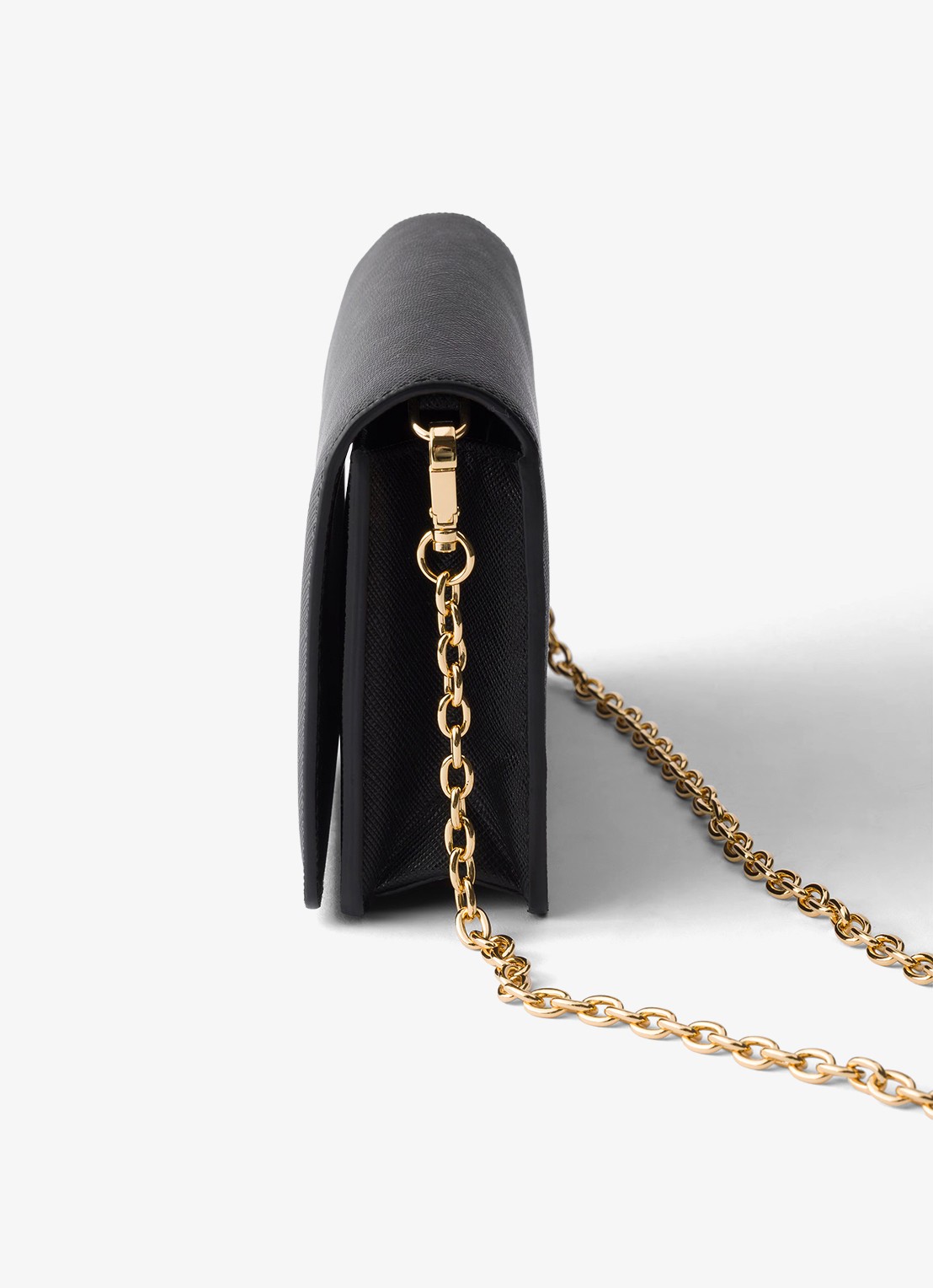 Prada Mini crossbodytas van kalfsleer - detail zwart