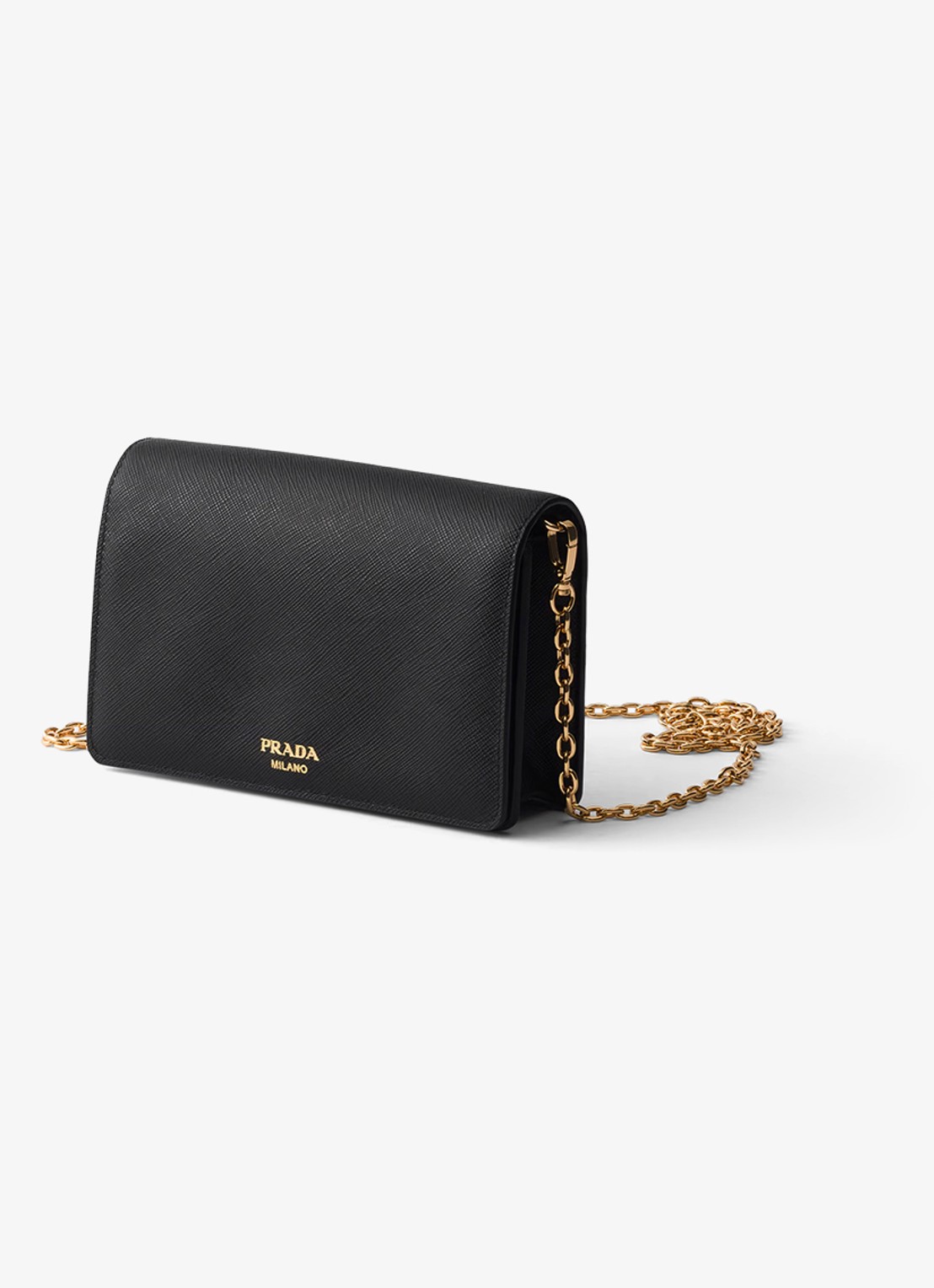 Prada Mini crossbodytas van kalfsleer - voorkant 6 zwart