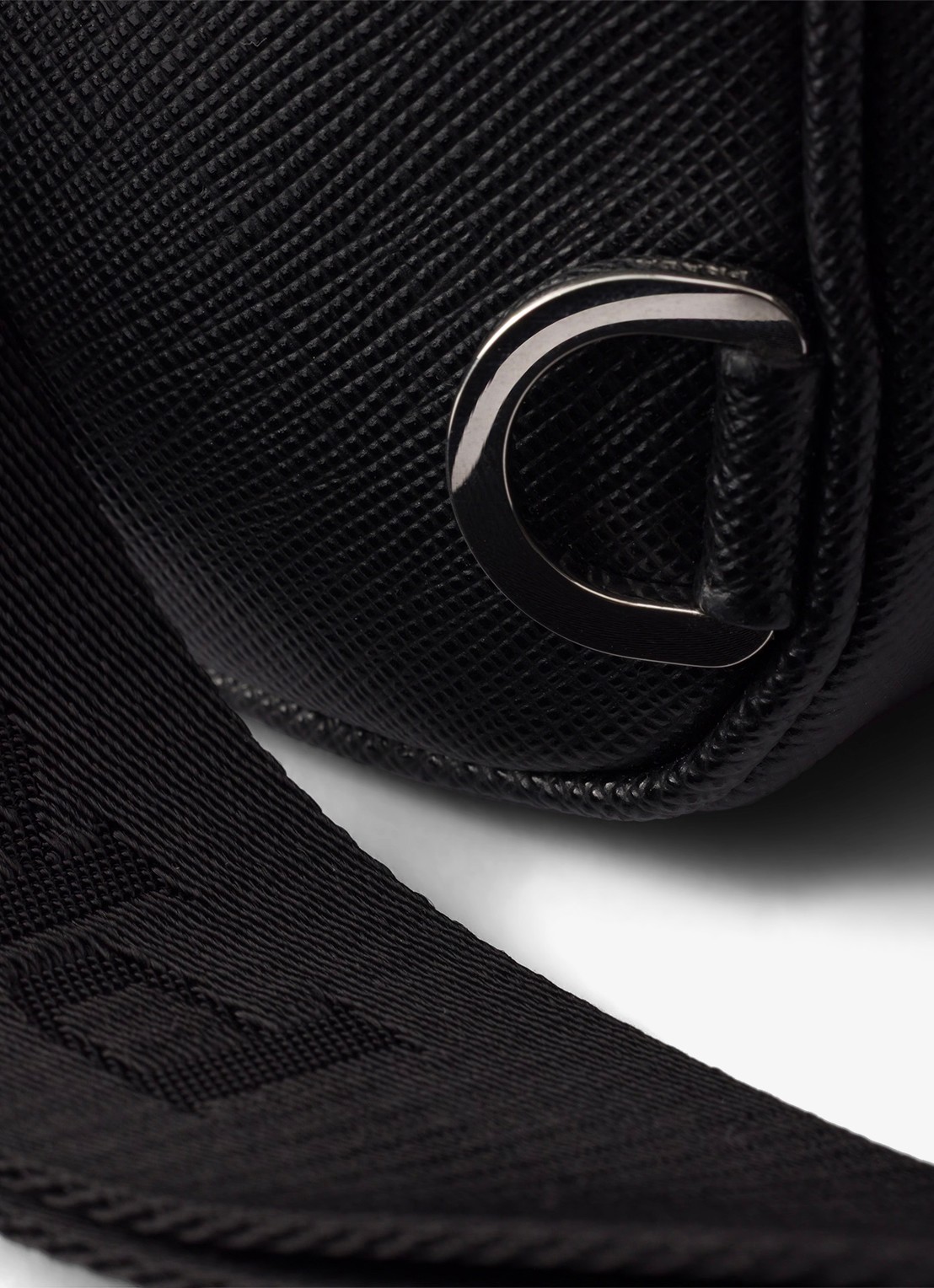 Prada Mini schoudertas van kalfsleer - detail 3 zwart