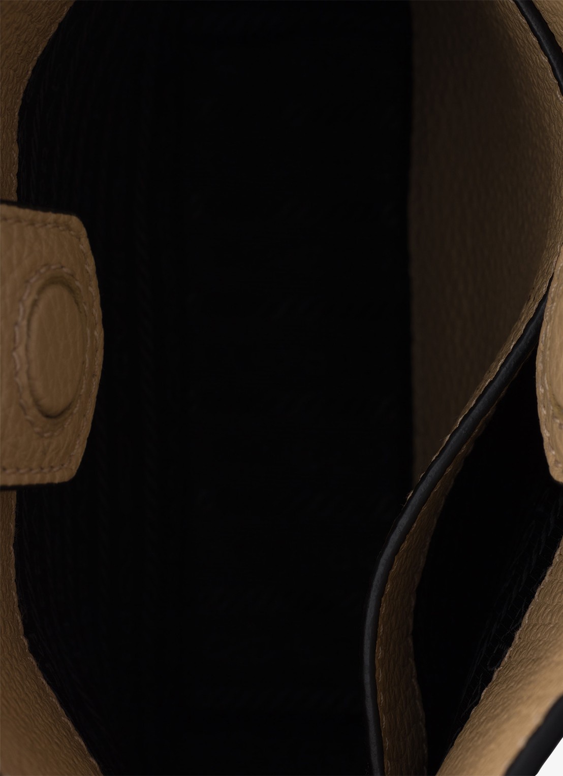 Prada Mini schoudertas van leer - detail 7 zand