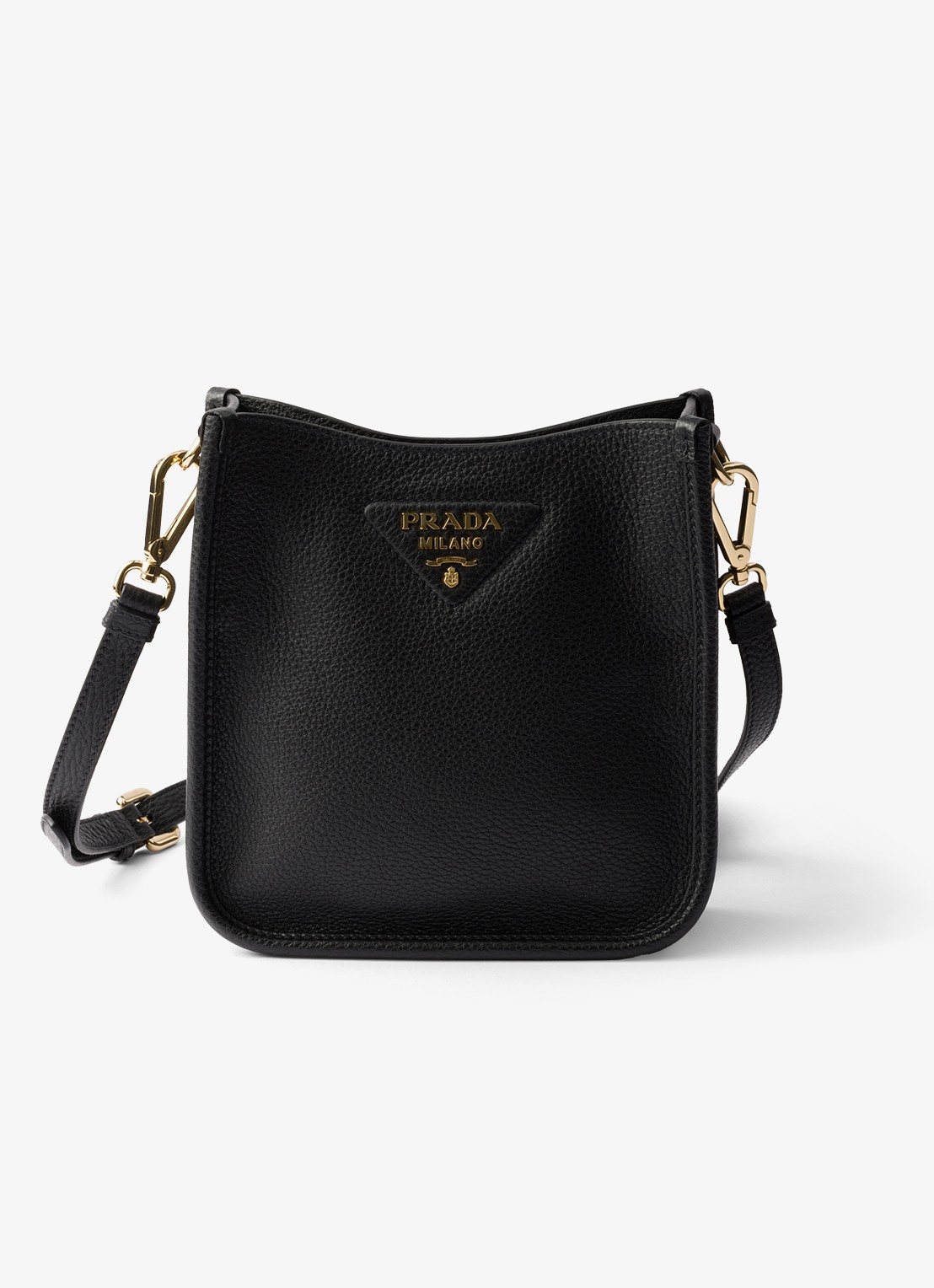 Prada Mini schoudertas van leer - detail 3 diepzwart
