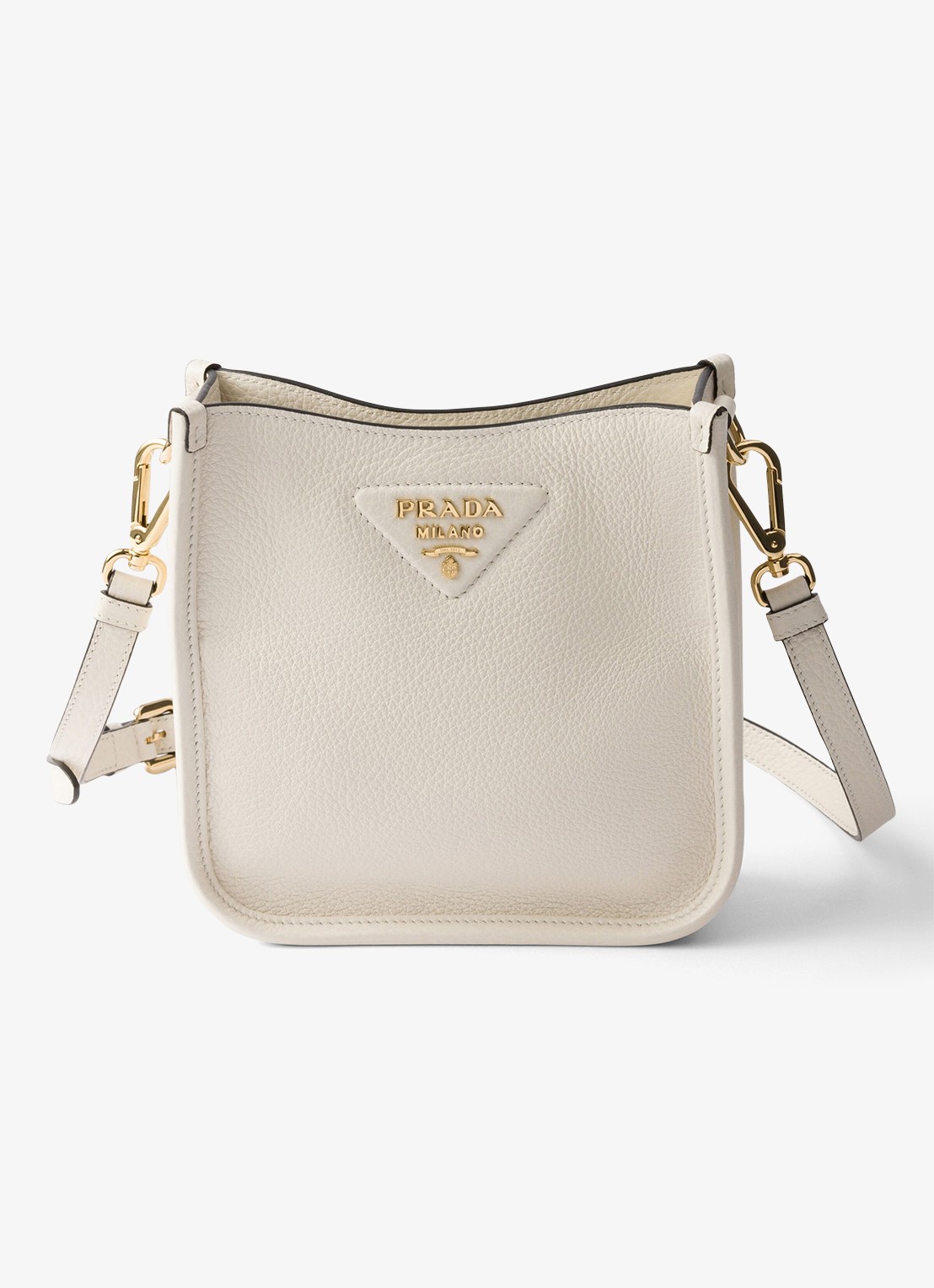 Prada Mini schoudertas van leer - detail wit