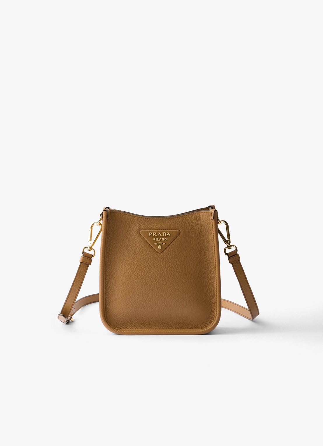 Prada Mini schoudertas van leer - detail 4 camel