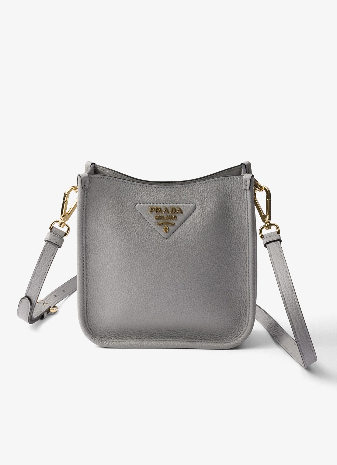 Prada Mini schoudertas van leer - detail 2 grijs