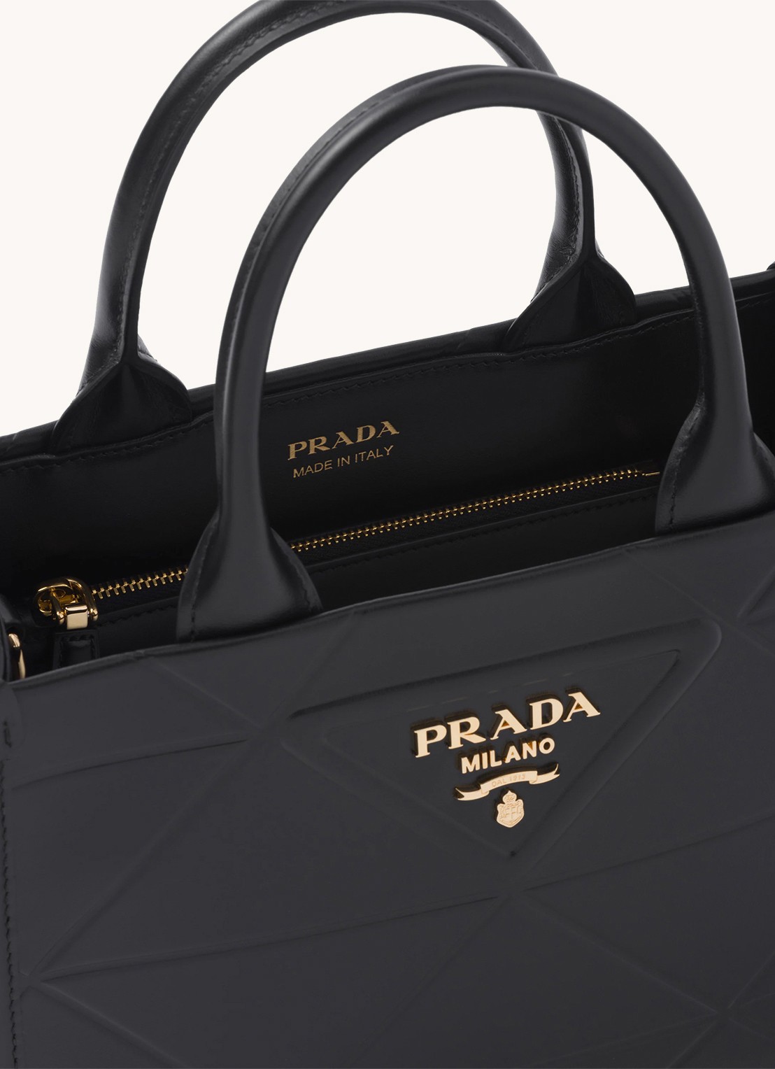 Prada Mini Symbole handtas van leer - detail 5 zwart